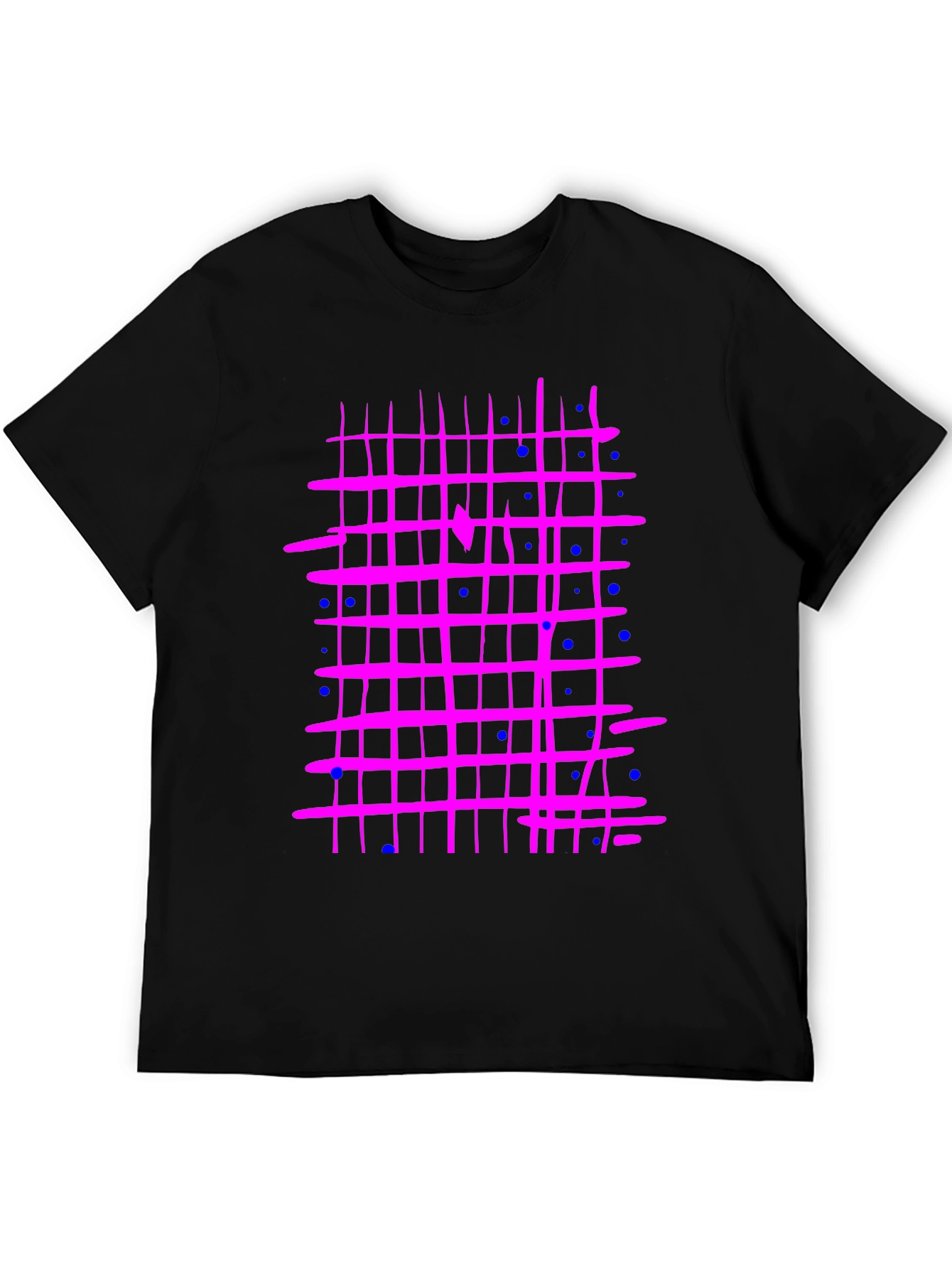Retro Grid T-Shirt - Abstract Design