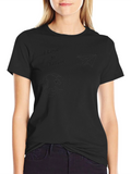 I Love to Travel Black Graphic T-Shirt