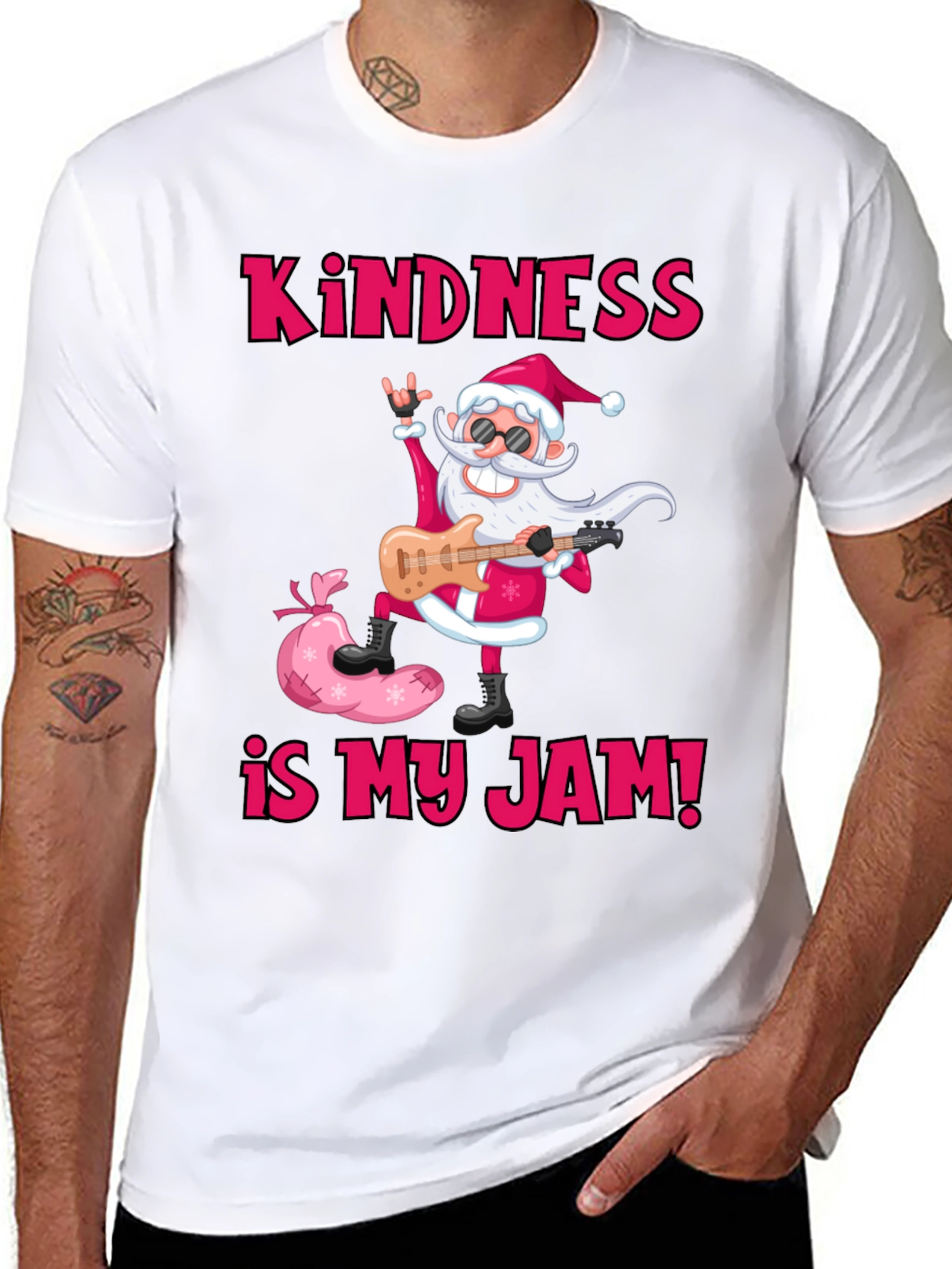 Kindness is My Jam Santa Graphic Tee