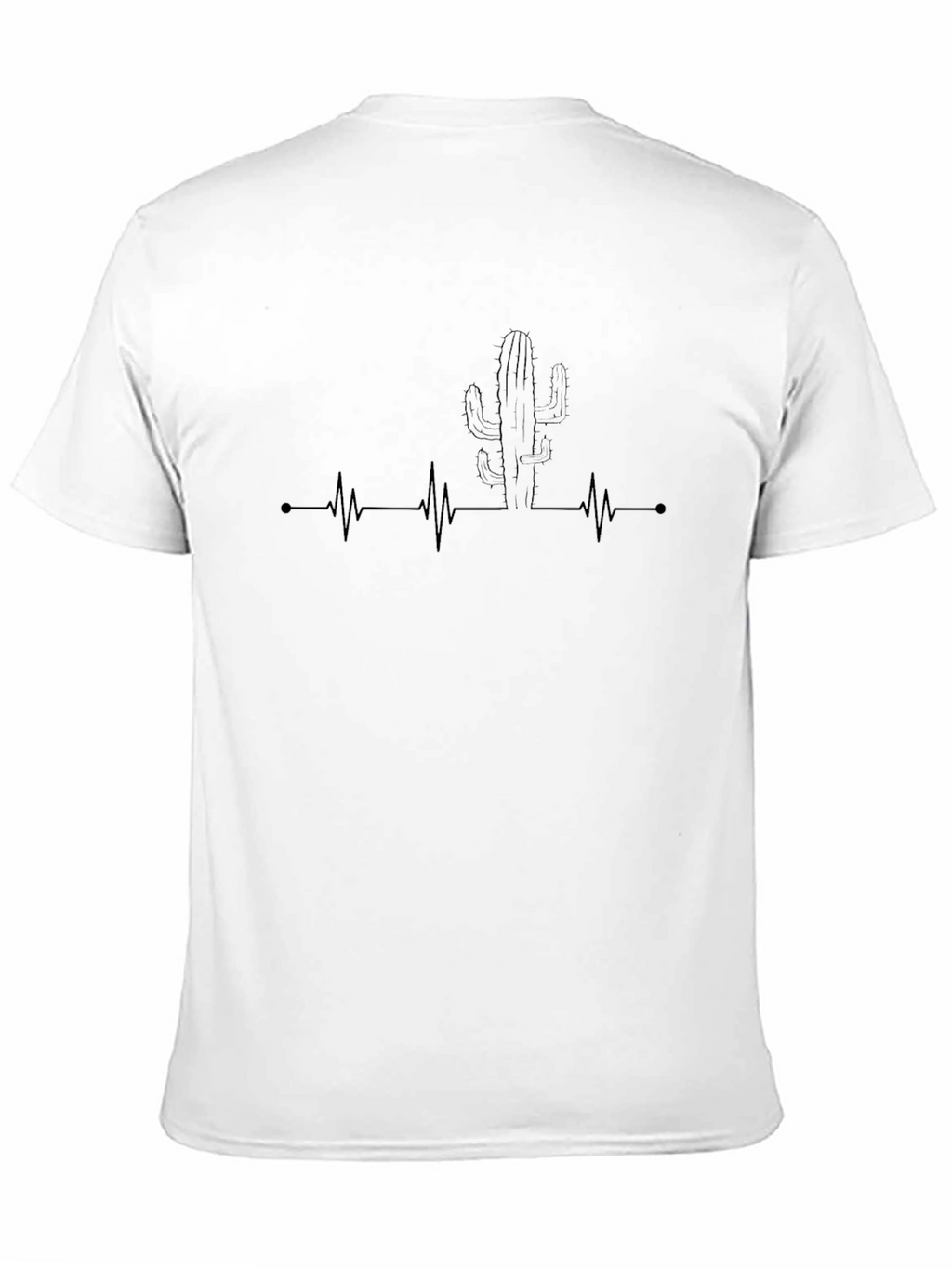 Cactus Heartbeat Graphic T-Shirt - Desert Lover Tee