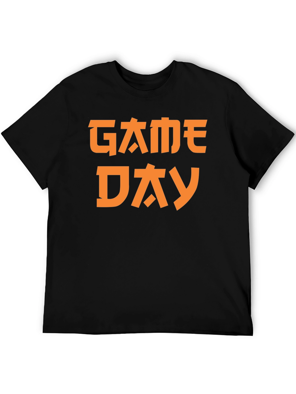 Game Day Graphic Tee - Black Cotton T-Shirt