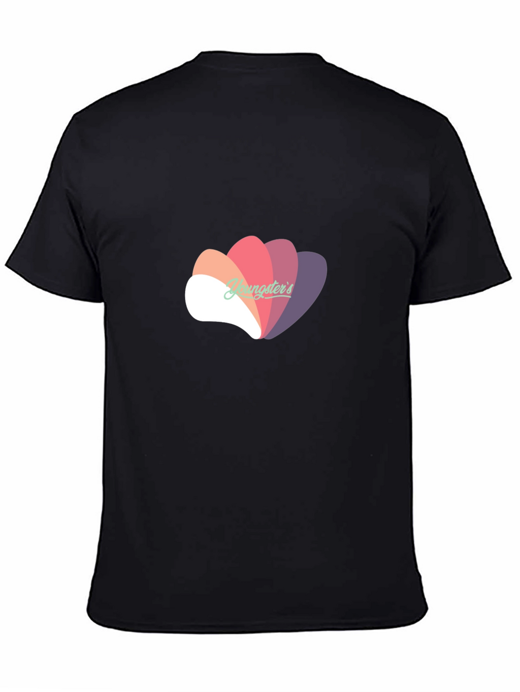 Stylish Black T-Shirt with Abstract Graphic Design