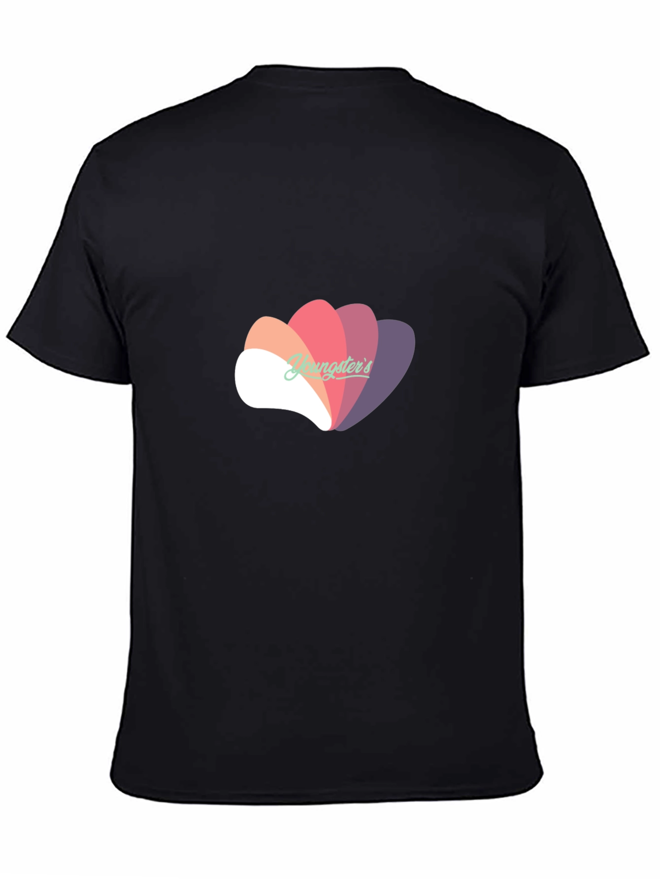 Stylish Black T-Shirt with Abstract Graphic Design