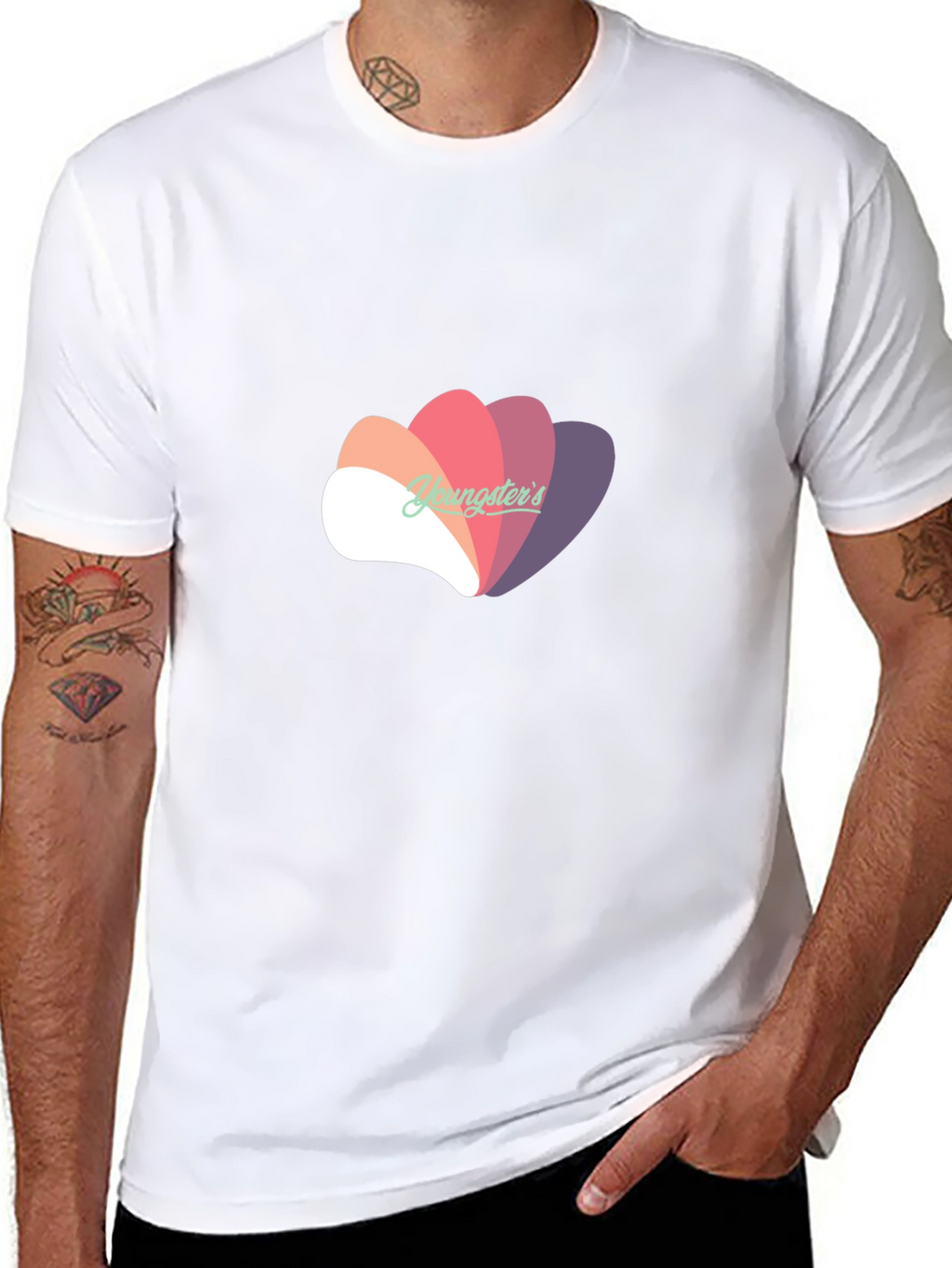 Stylish Black T-Shirt with Abstract Graphic Design