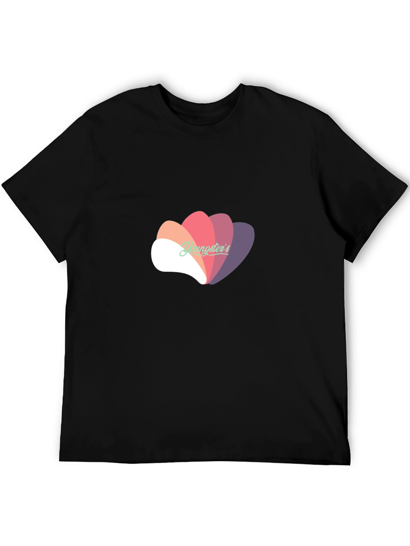 Stylish Black T-Shirt with Abstract Graphic Design