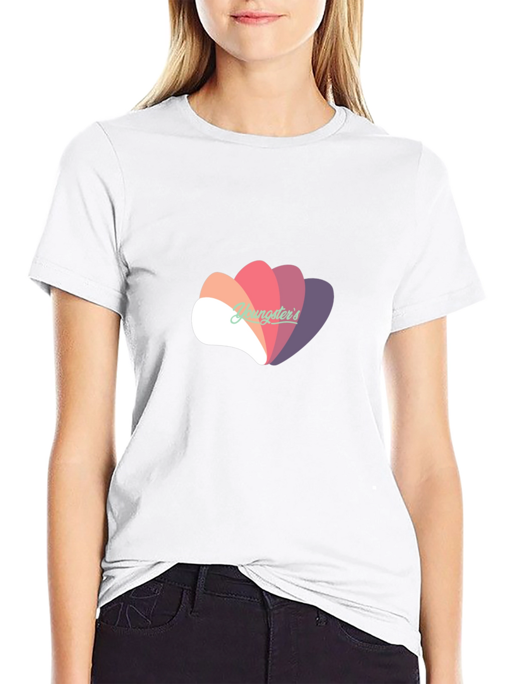 Stylish Black T-Shirt with Abstract Graphic Design