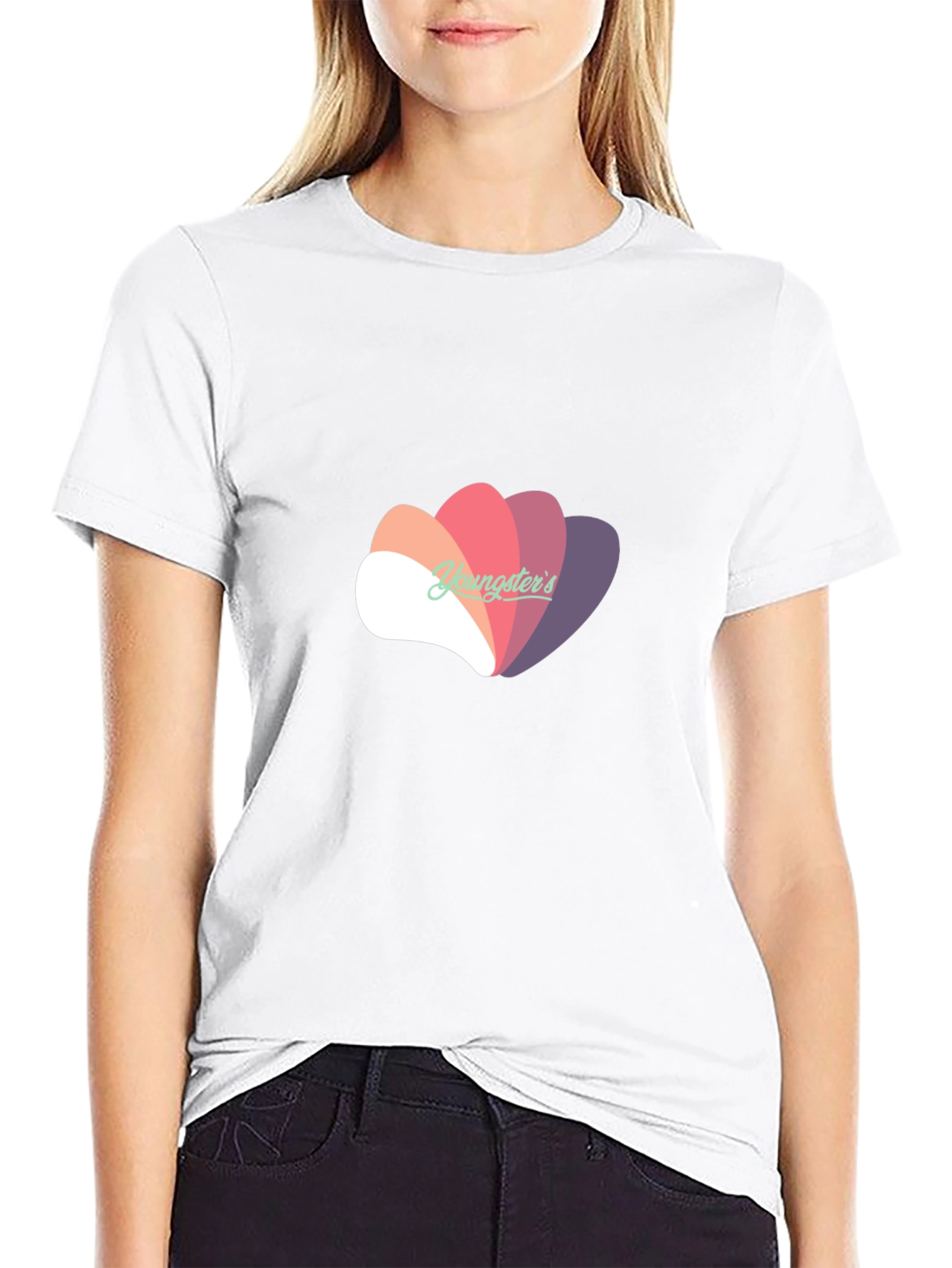 Stylish Black T-Shirt with Abstract Graphic Design