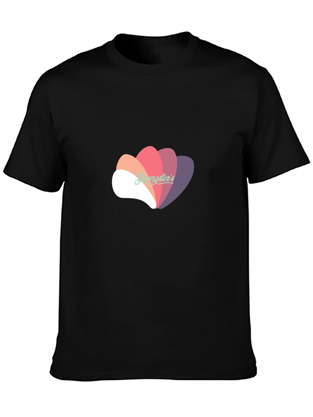 Stylish Black T-Shirt with Abstract Graphic Design