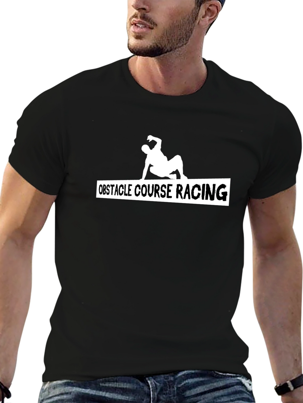 Obstacle Course Racing T-Shirt Black OCR Athlete Tee