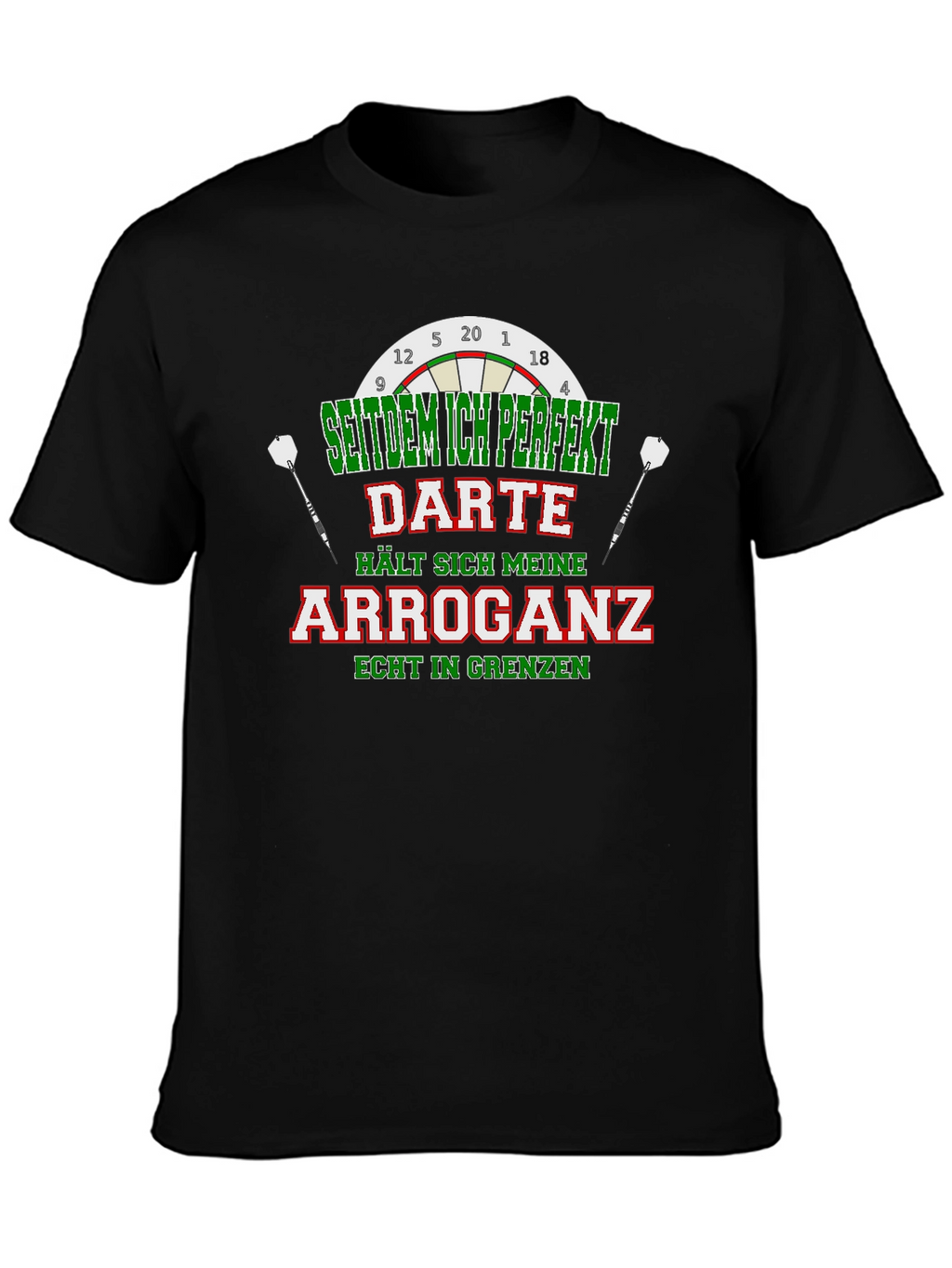 Funny Darts Arrogance Mens T-Shirt