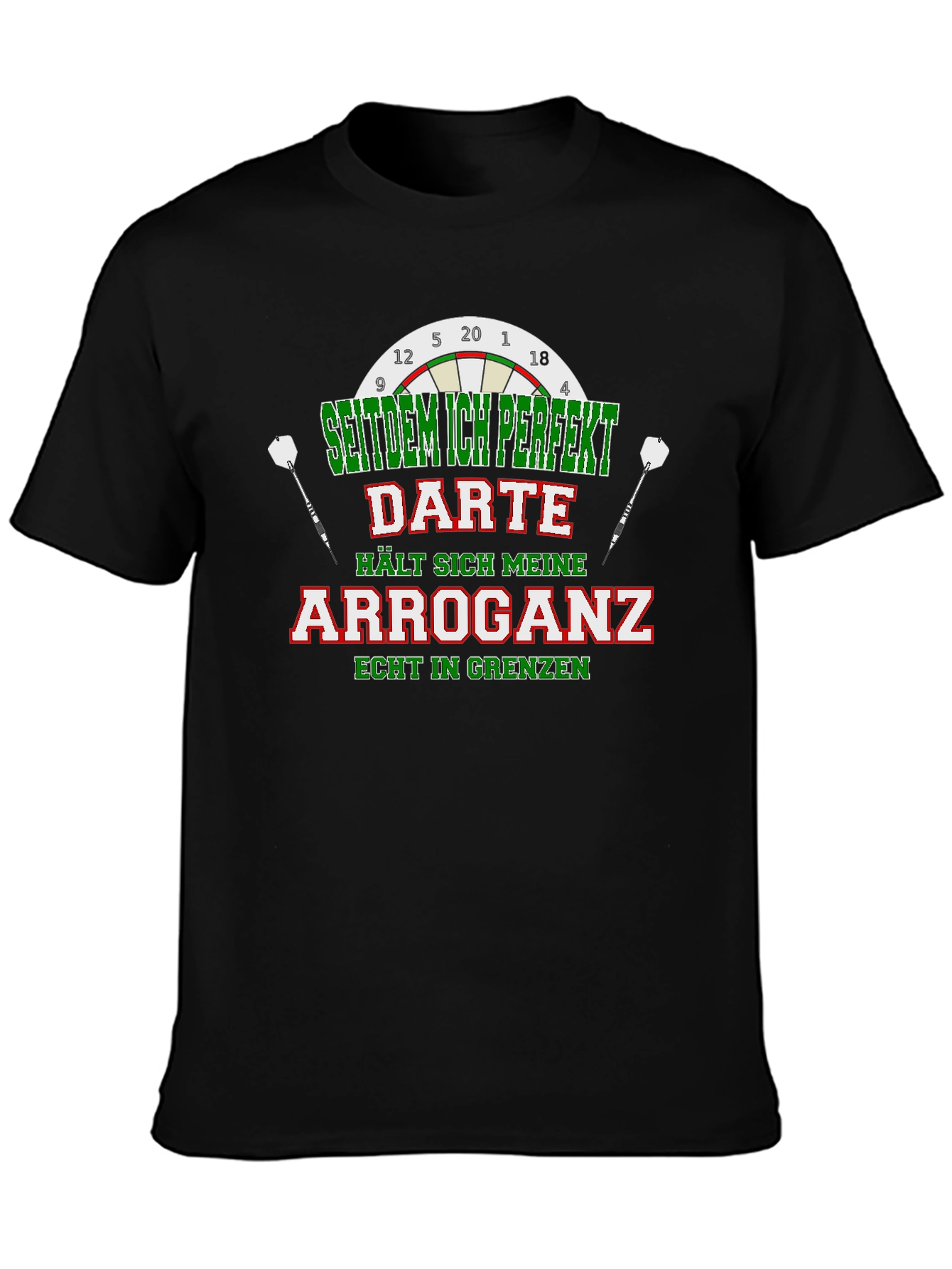 Funny Darts Arrogance Mens T-Shirt