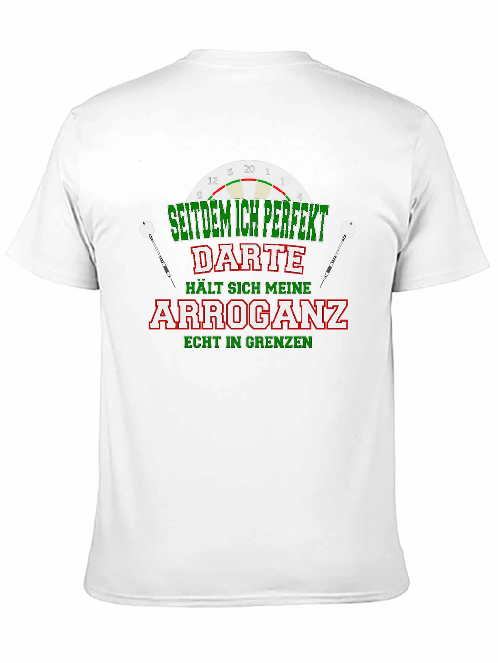 Funny Darts Arrogance Mens T-Shirt