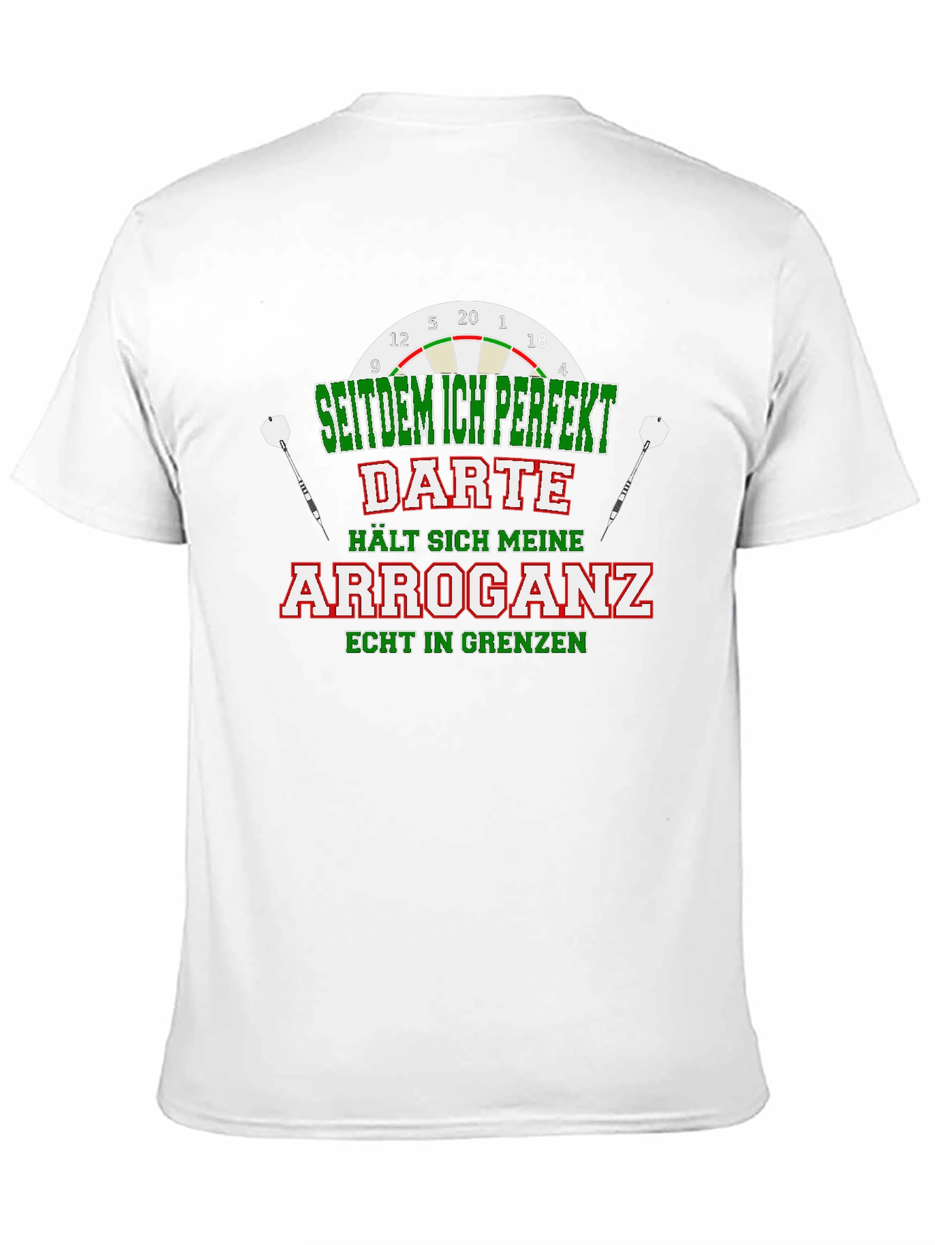 Funny Darts Arrogance Mens T-Shirt