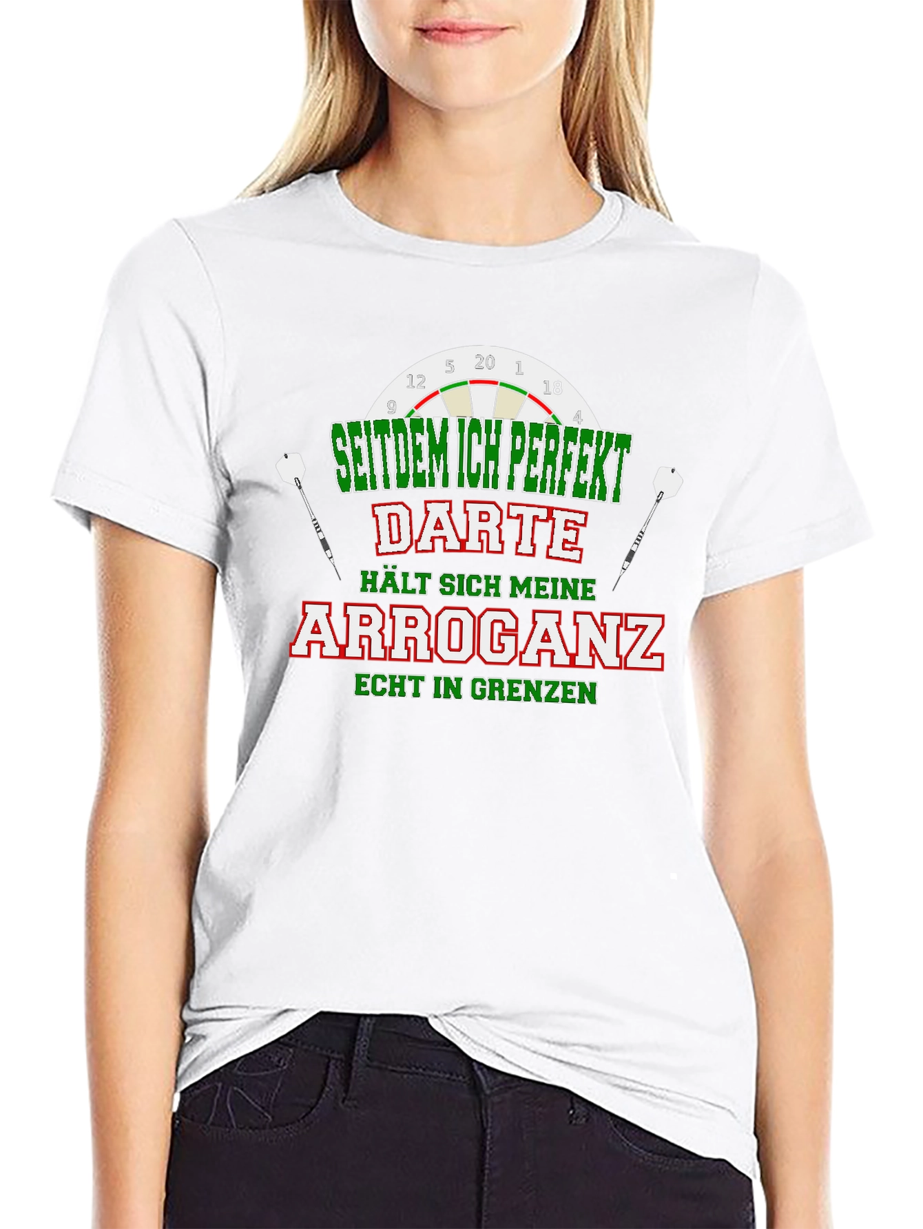 Funny Darts Arrogance Mens T-Shirt