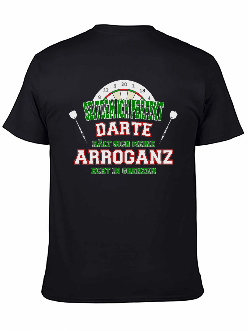 Funny Darts Arrogance Mens T-Shirt