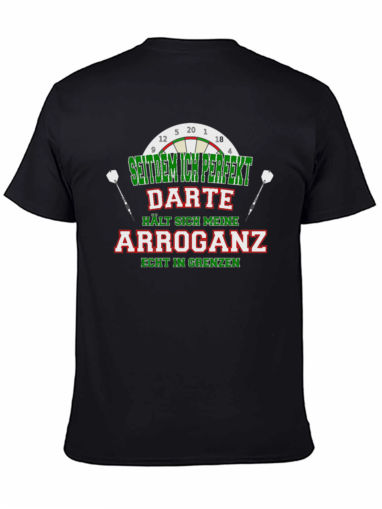 Funny Darts Arrogance Mens T-Shirt