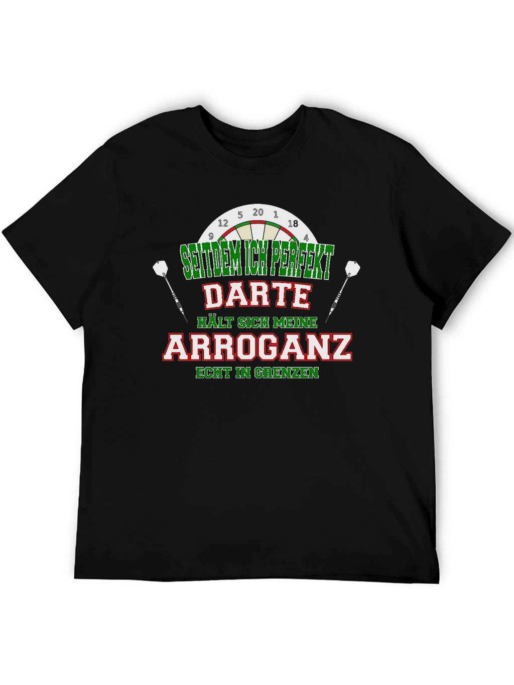Funny Darts Arrogance Mens T-Shirt