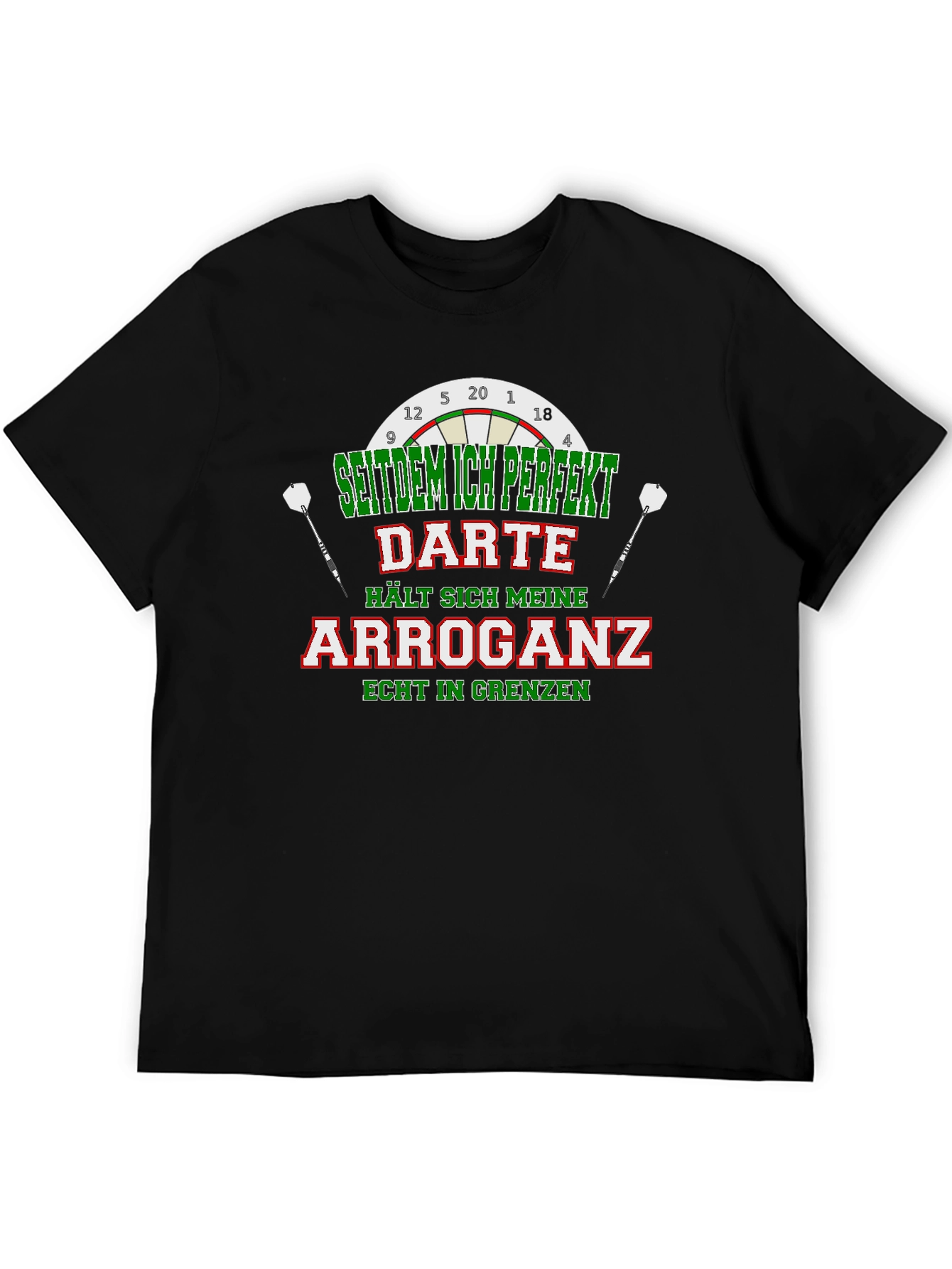 Funny Darts Arrogance Mens T-Shirt