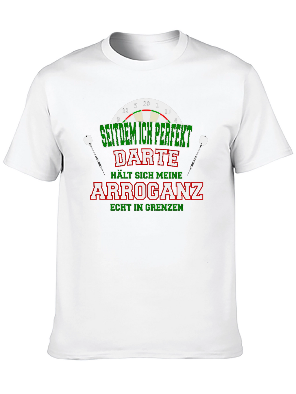 Funny Darts Arrogance Mens T-Shirt