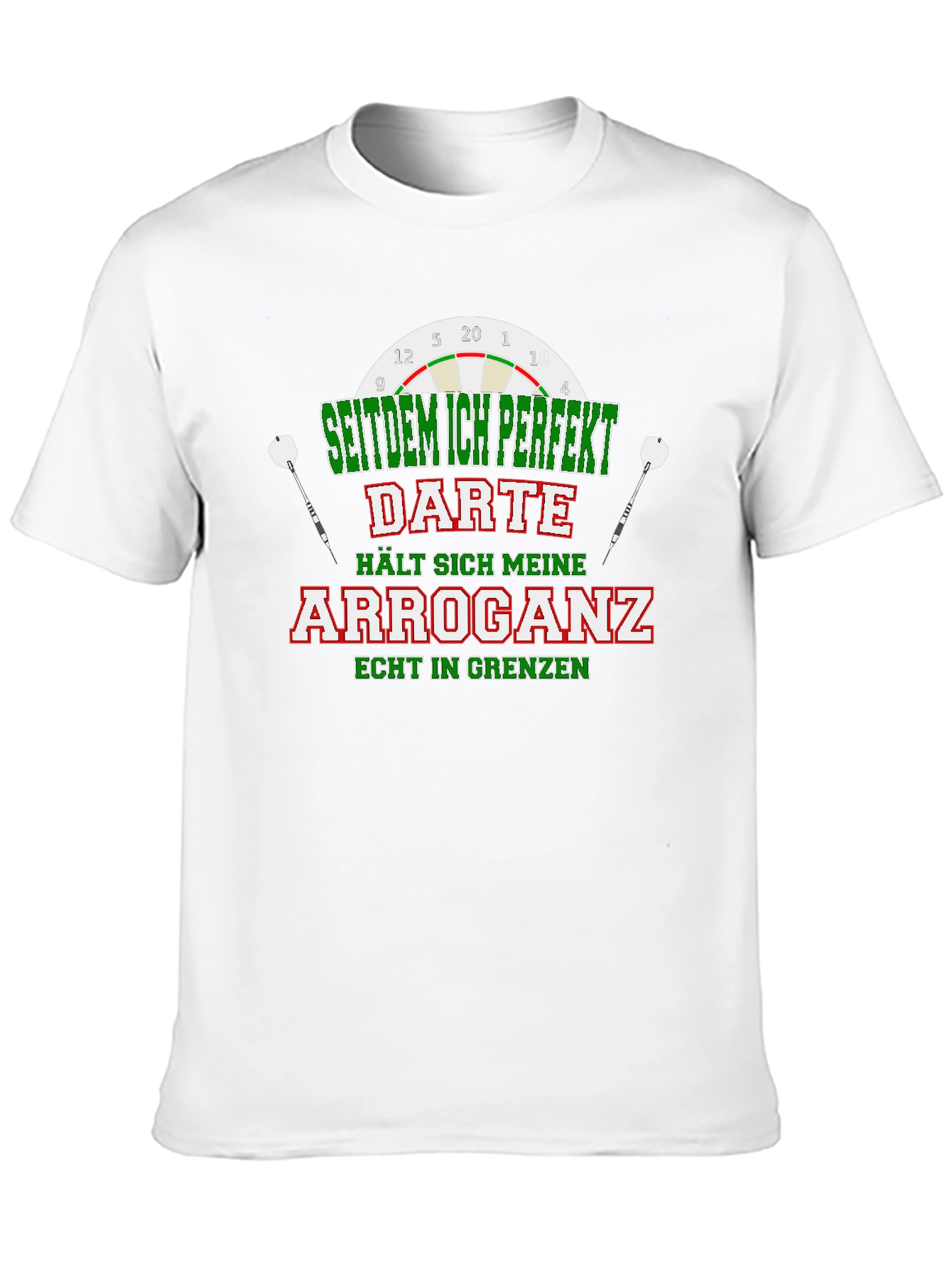 Funny Darts Arrogance Mens T-Shirt