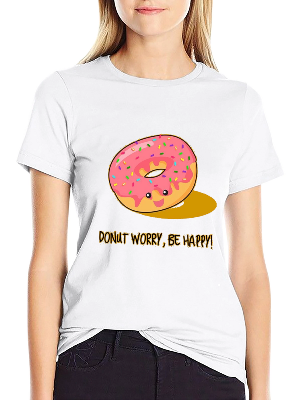 Donut Worry Be Happy Graphic Tee
