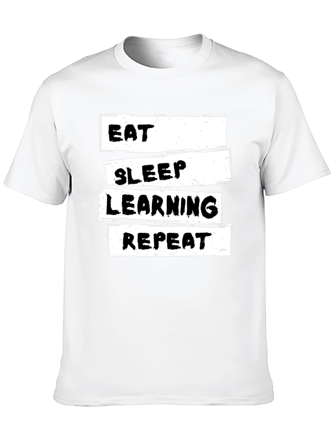Eat Sleep Learning Repeat T-Shirt - Black