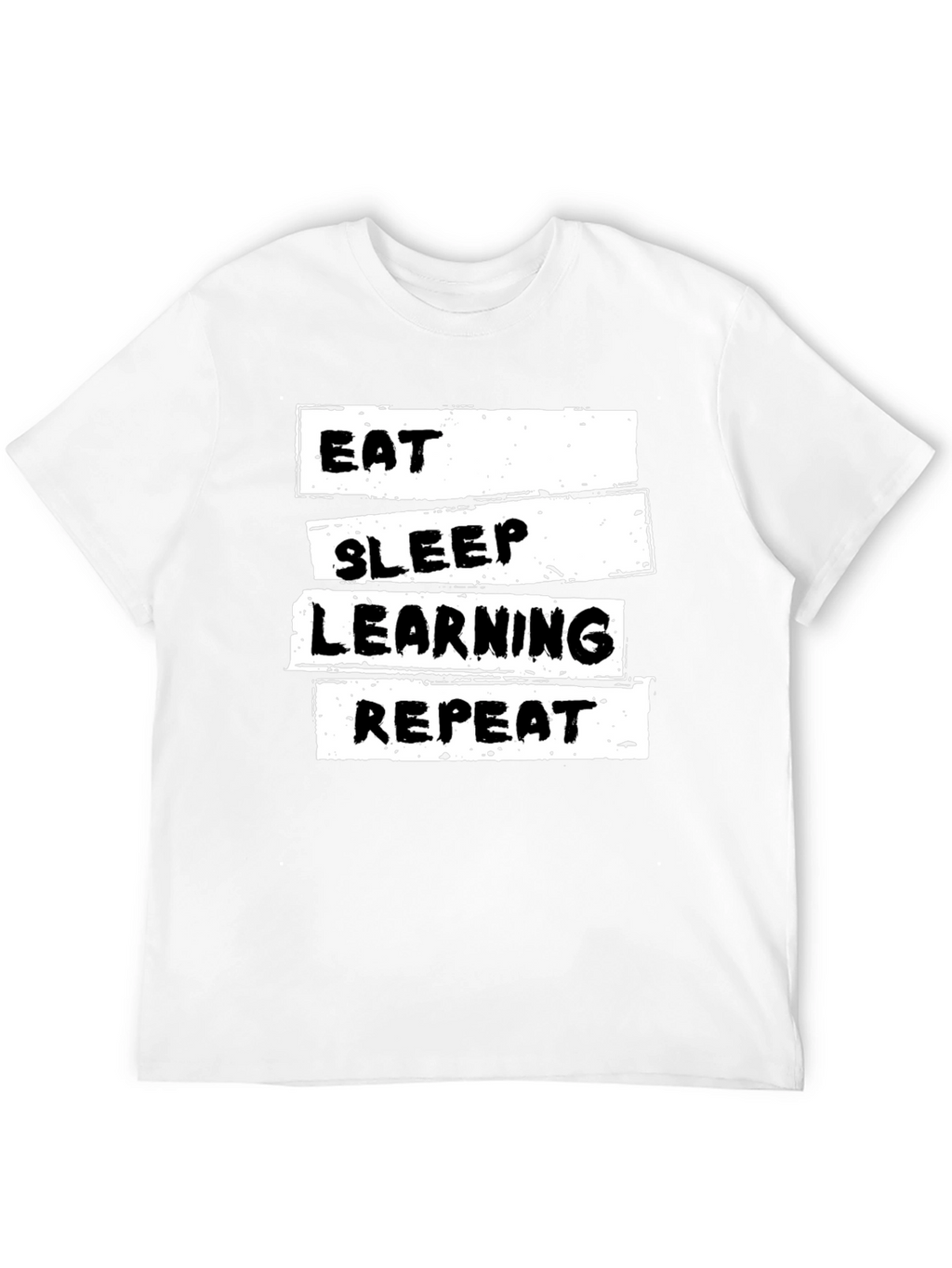 Eat Sleep Learning Repeat T-Shirt - Black