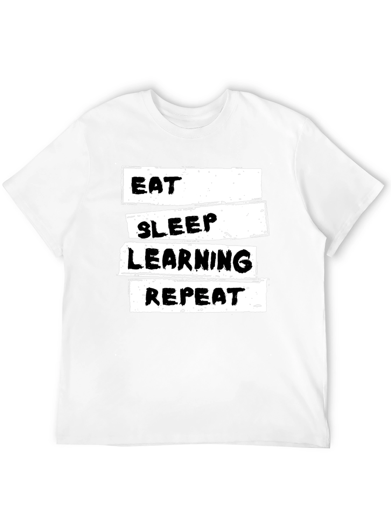 Eat Sleep Learning Repeat T-Shirt - Black