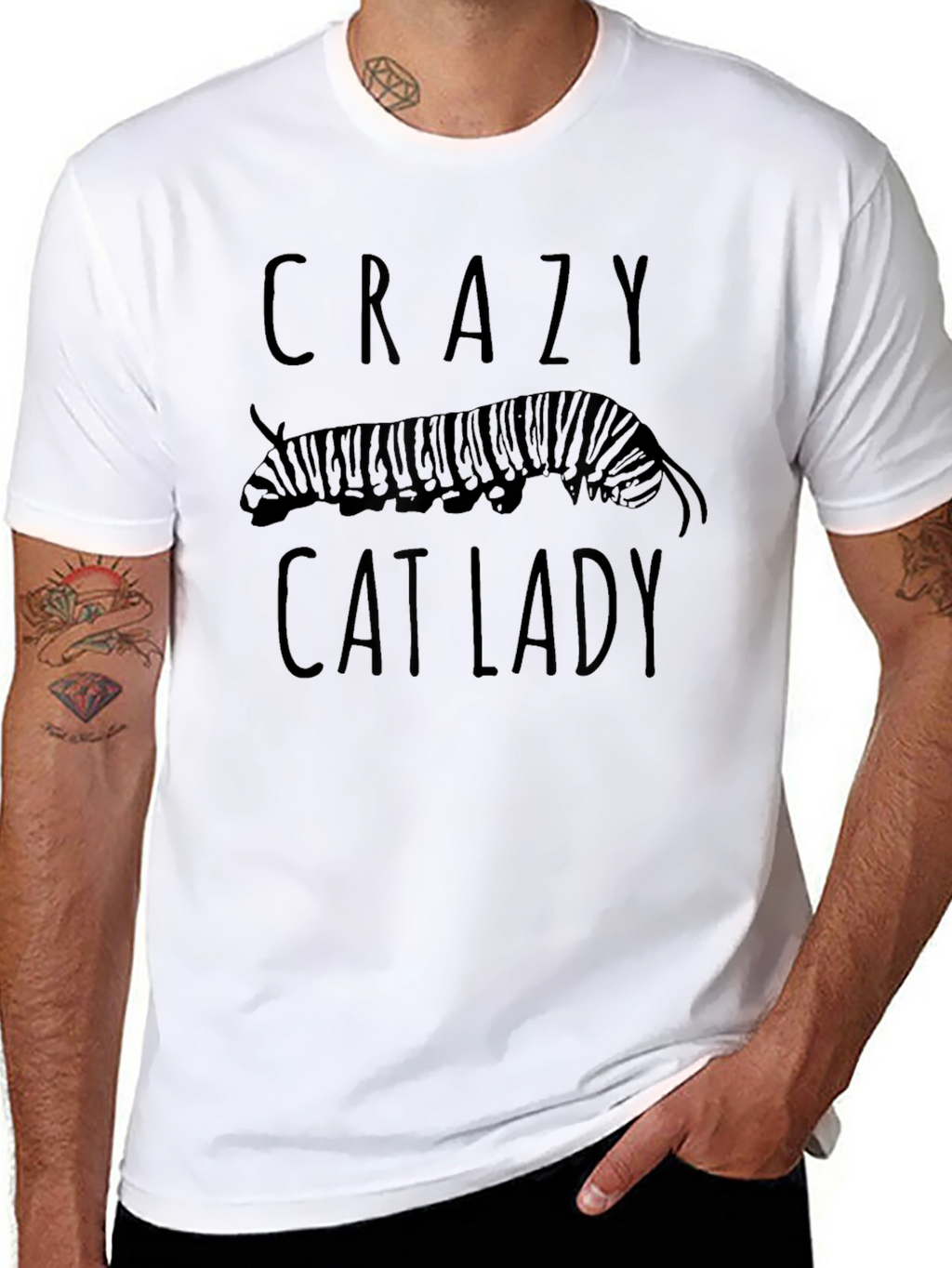 Crazy Cat Lady T-Shirt - Black Cat Design