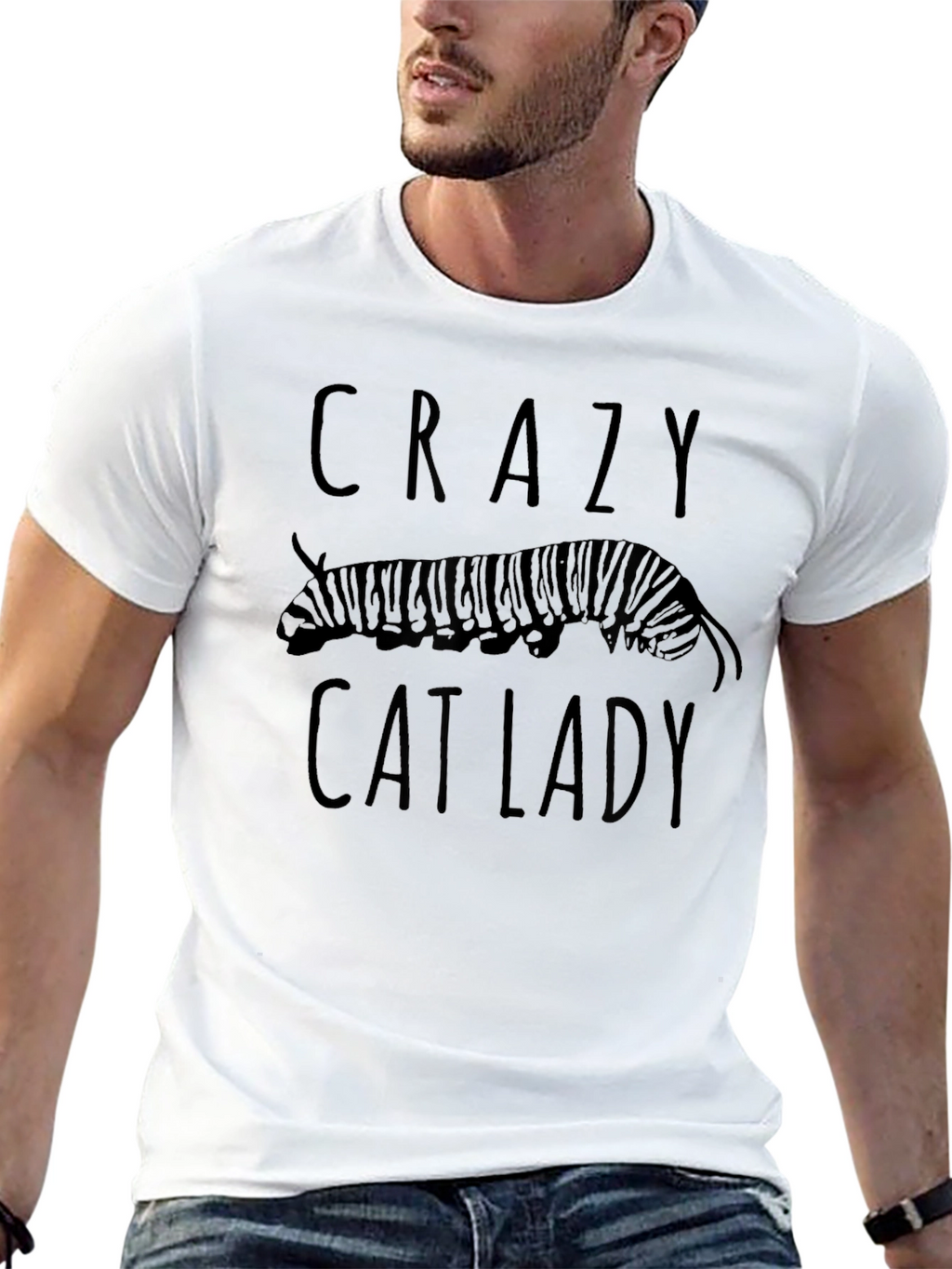 Crazy Cat Lady T-Shirt - Black Cat Design