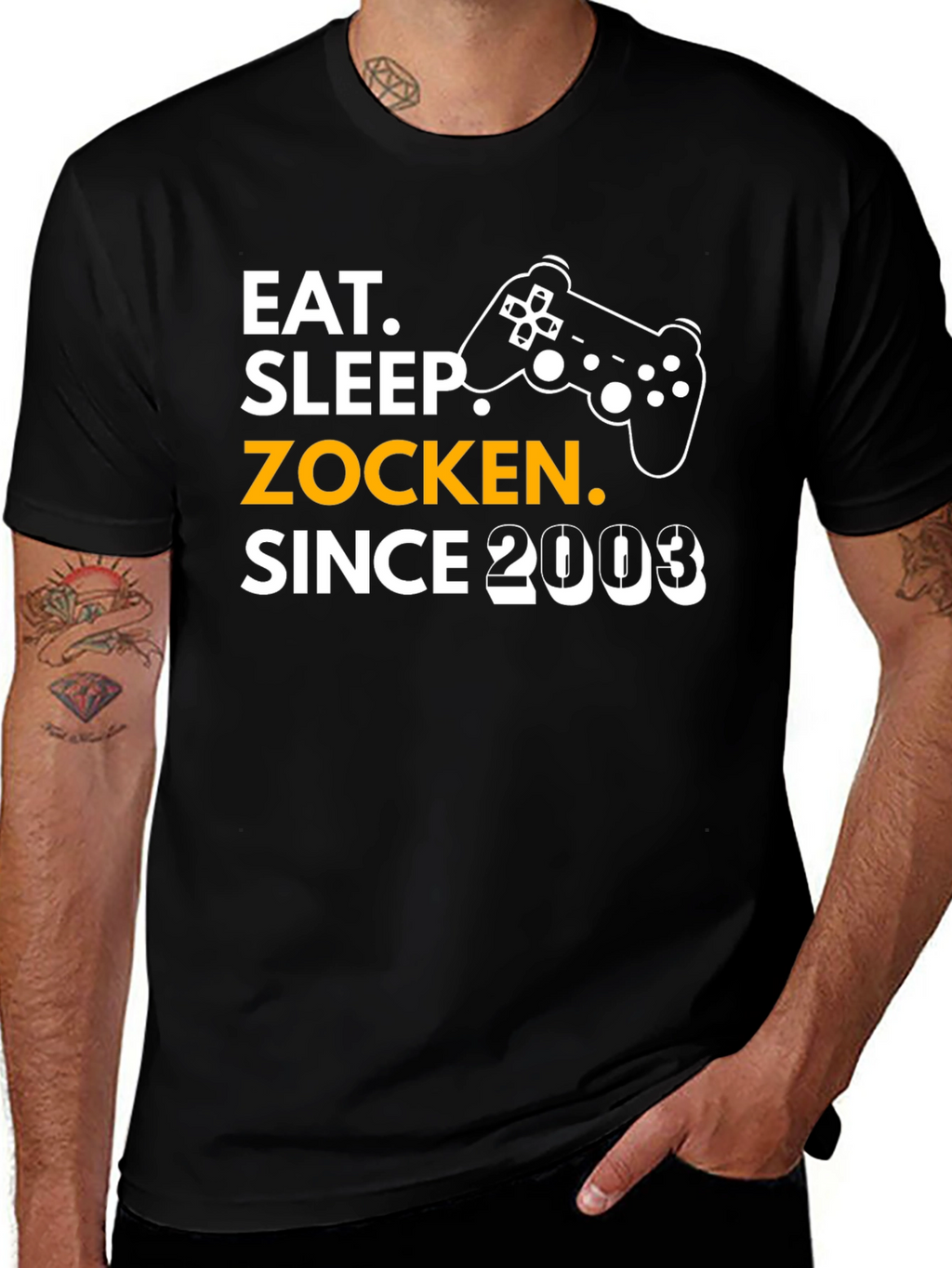Eat Sleep Zocken Since 2003 Gaming T-Shirt