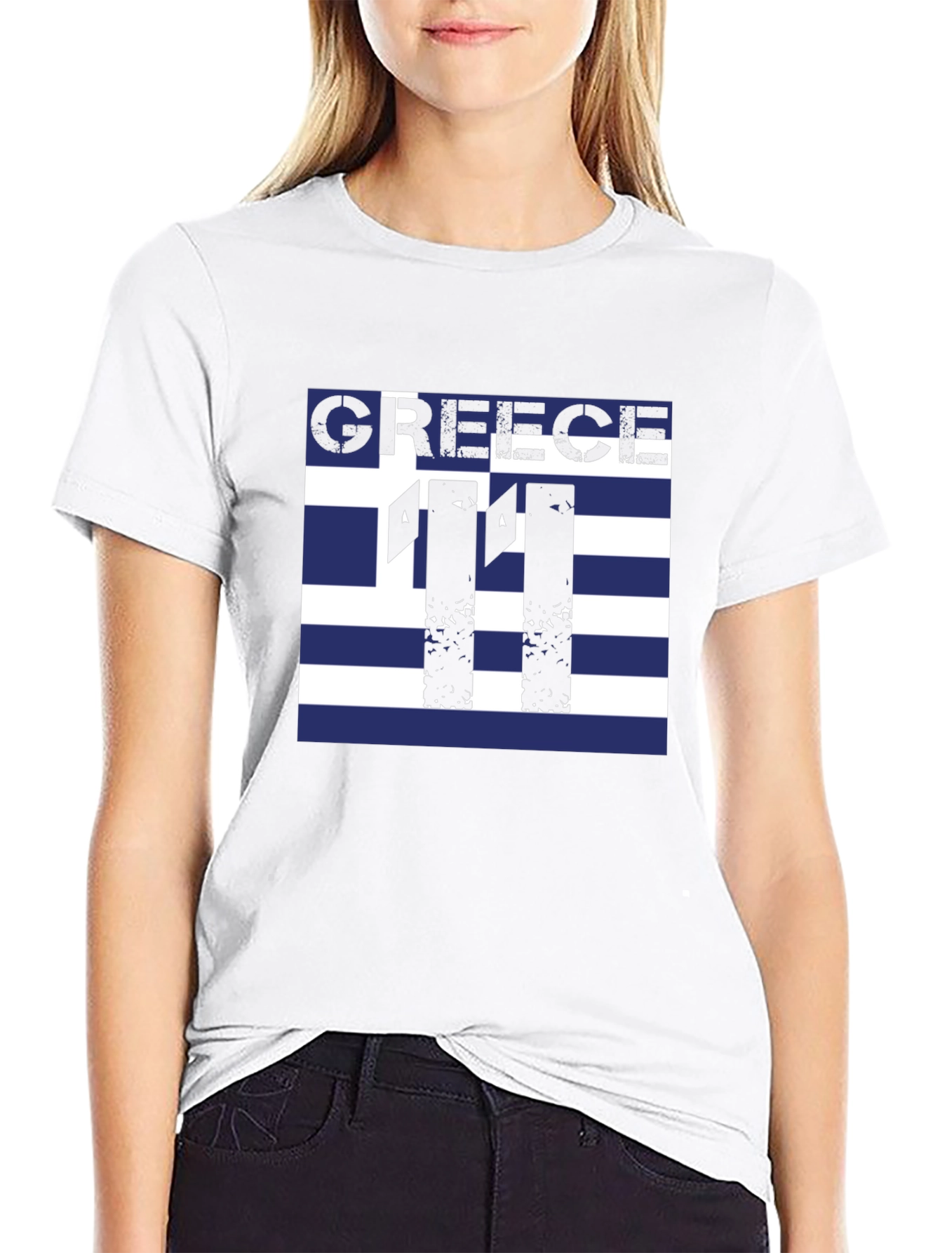 Greece Flag Football T-Shirt