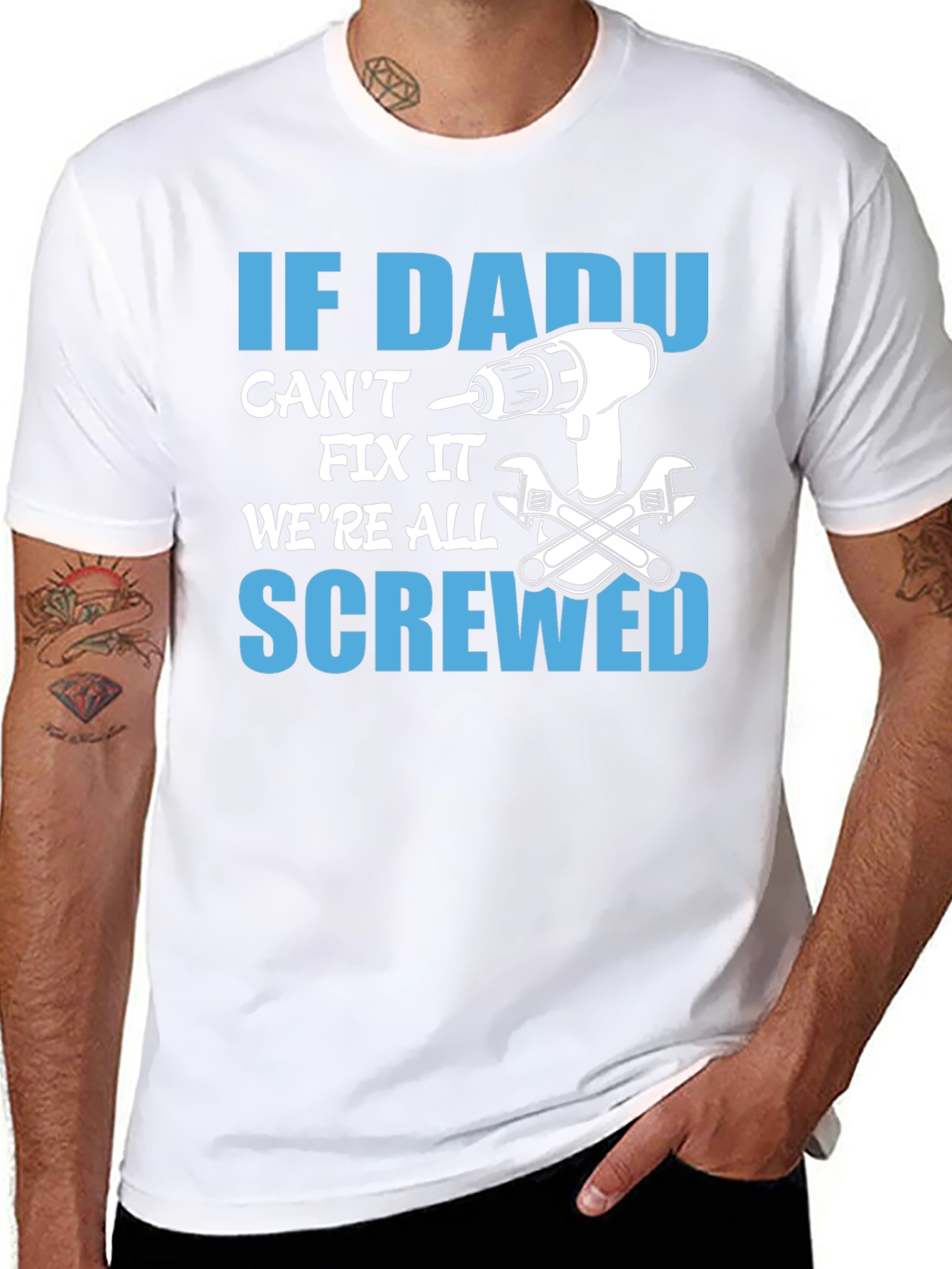 Dad Can Fix It T-Shirt - Funny Fathers Day Gift