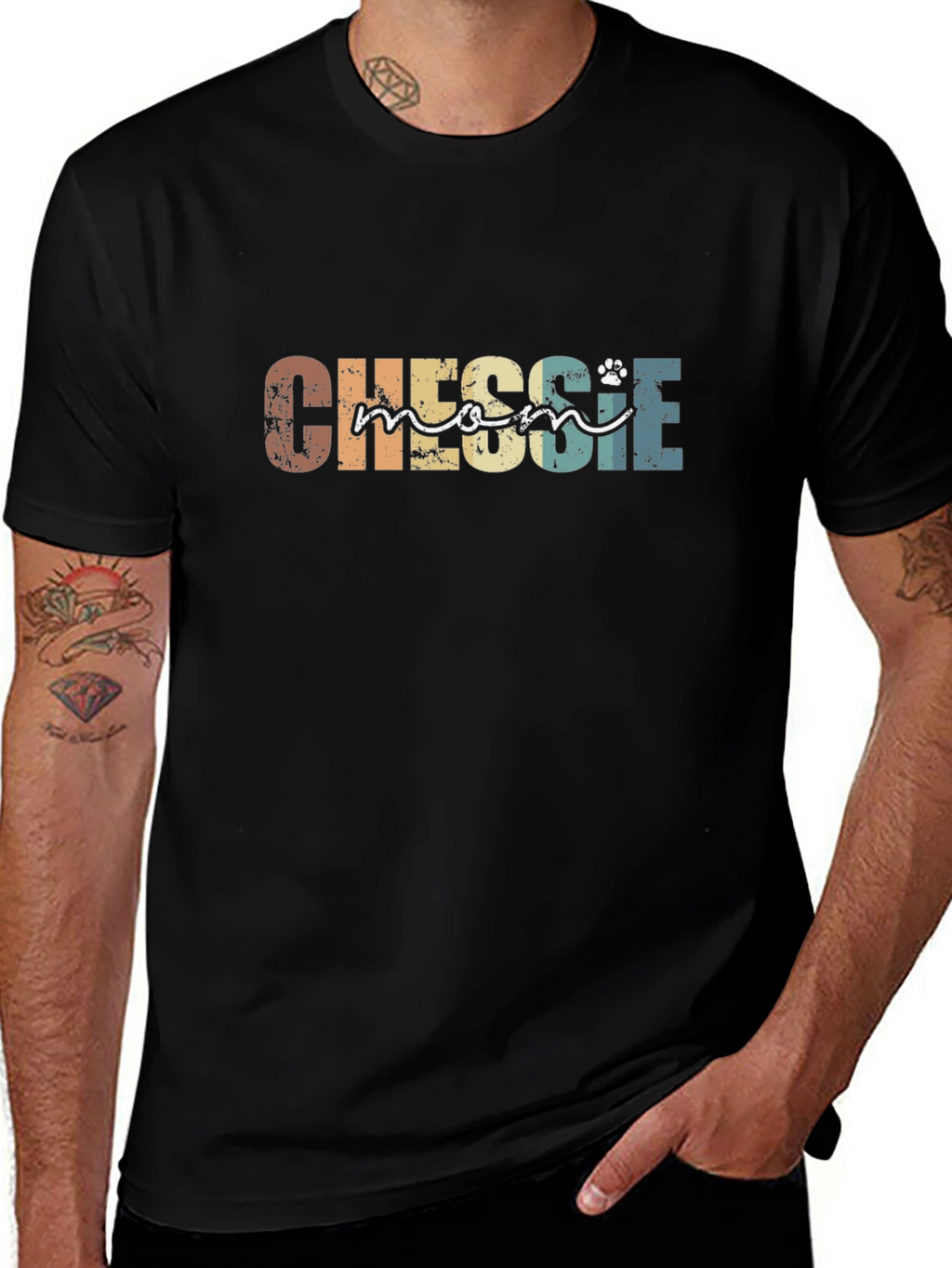 Chessie Mom T-Shirt – Vintage Dog Lover Graphic Tee