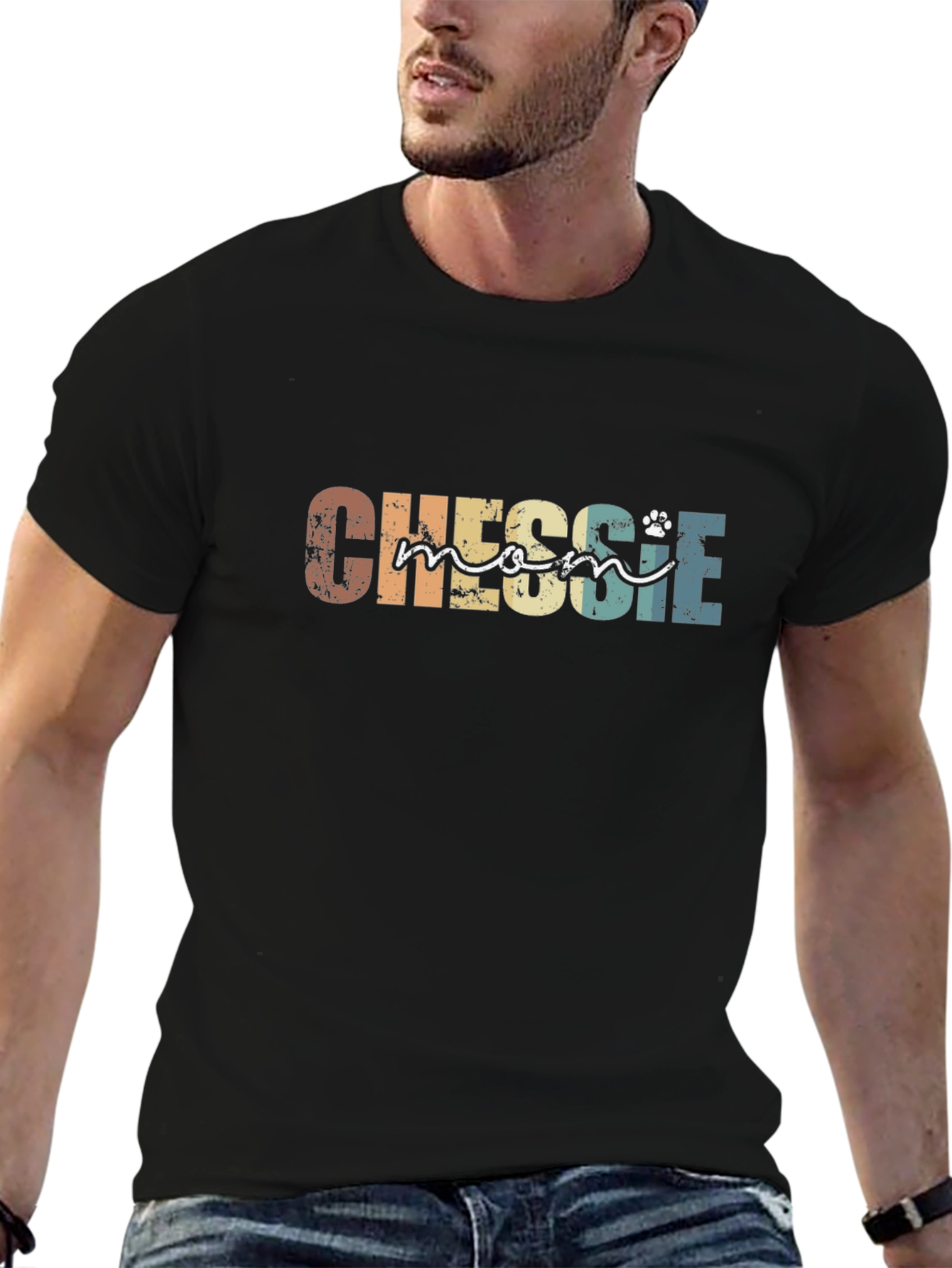 Chessie Mom T-Shirt – Vintage Dog Lover Graphic Tee