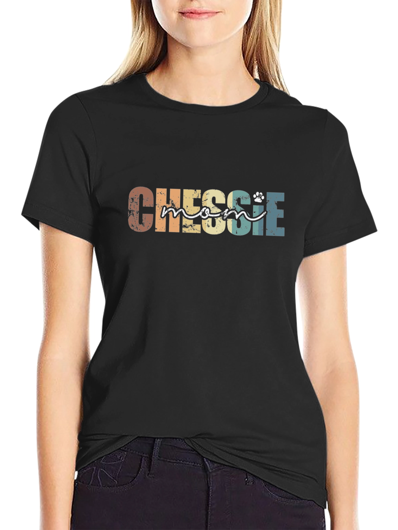 Chessie Mom T-Shirt – Vintage Dog Lover Graphic Tee