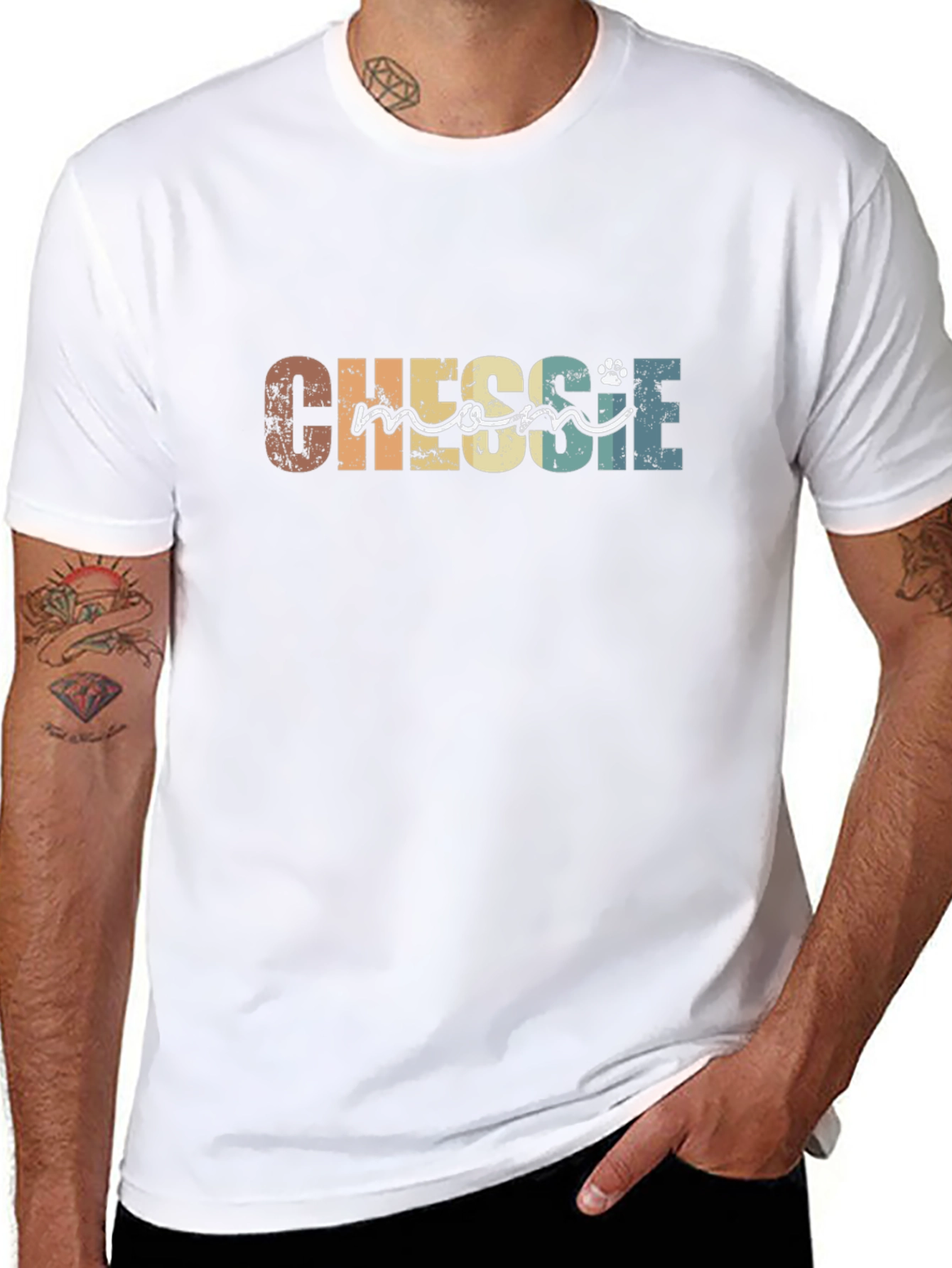 Chessie Mom T-Shirt – Vintage Dog Lover Graphic Tee