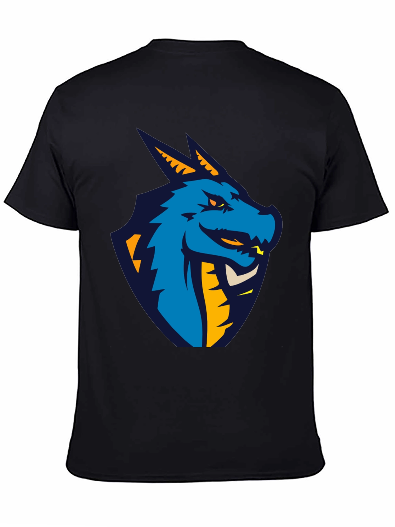 Dragon Graphic Black T-Shirt - Cool Design