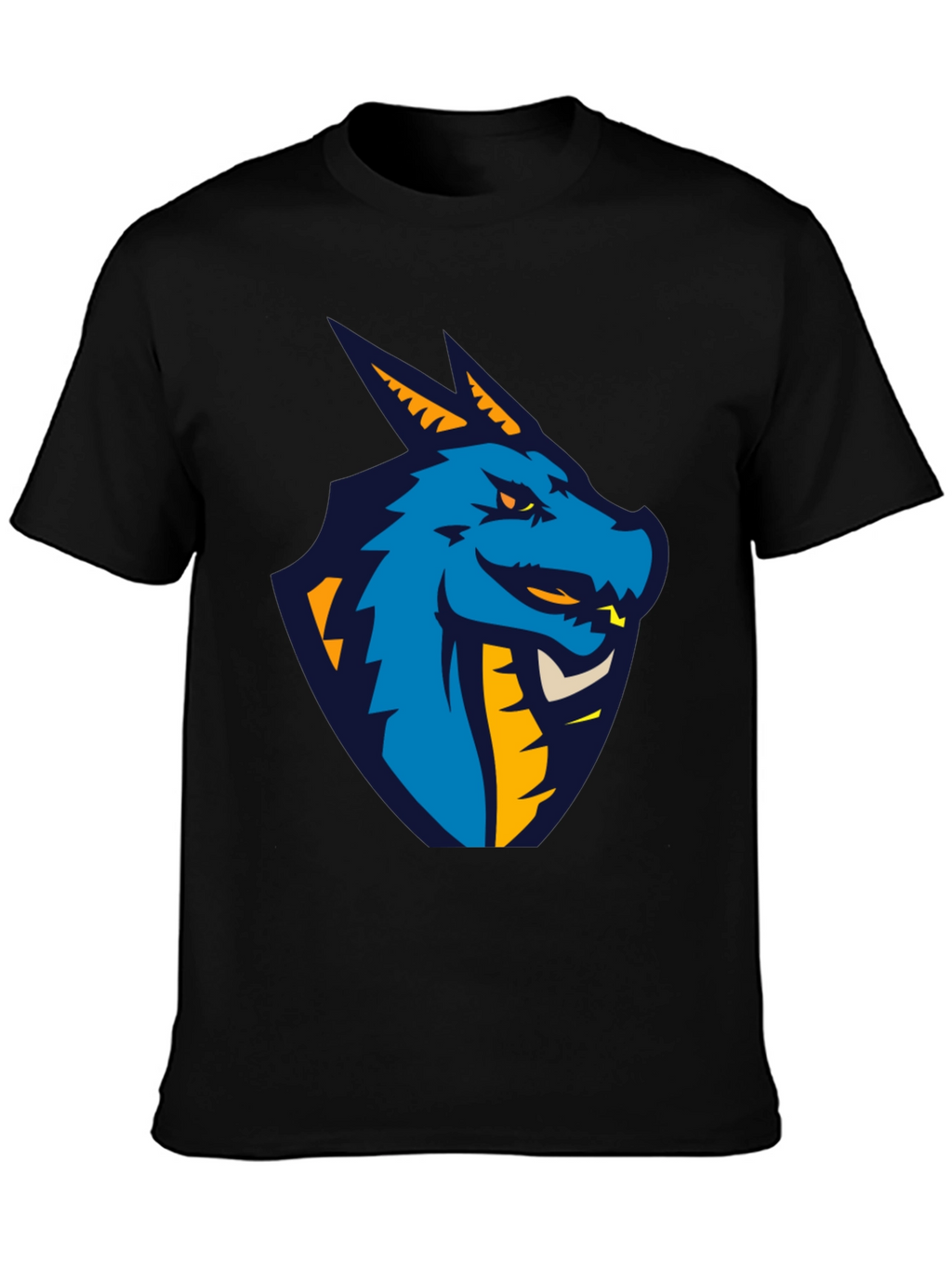 Dragon Graphic Black T-Shirt - Cool Design