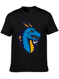 Dragon Graphic Black T-Shirt - Cool Design