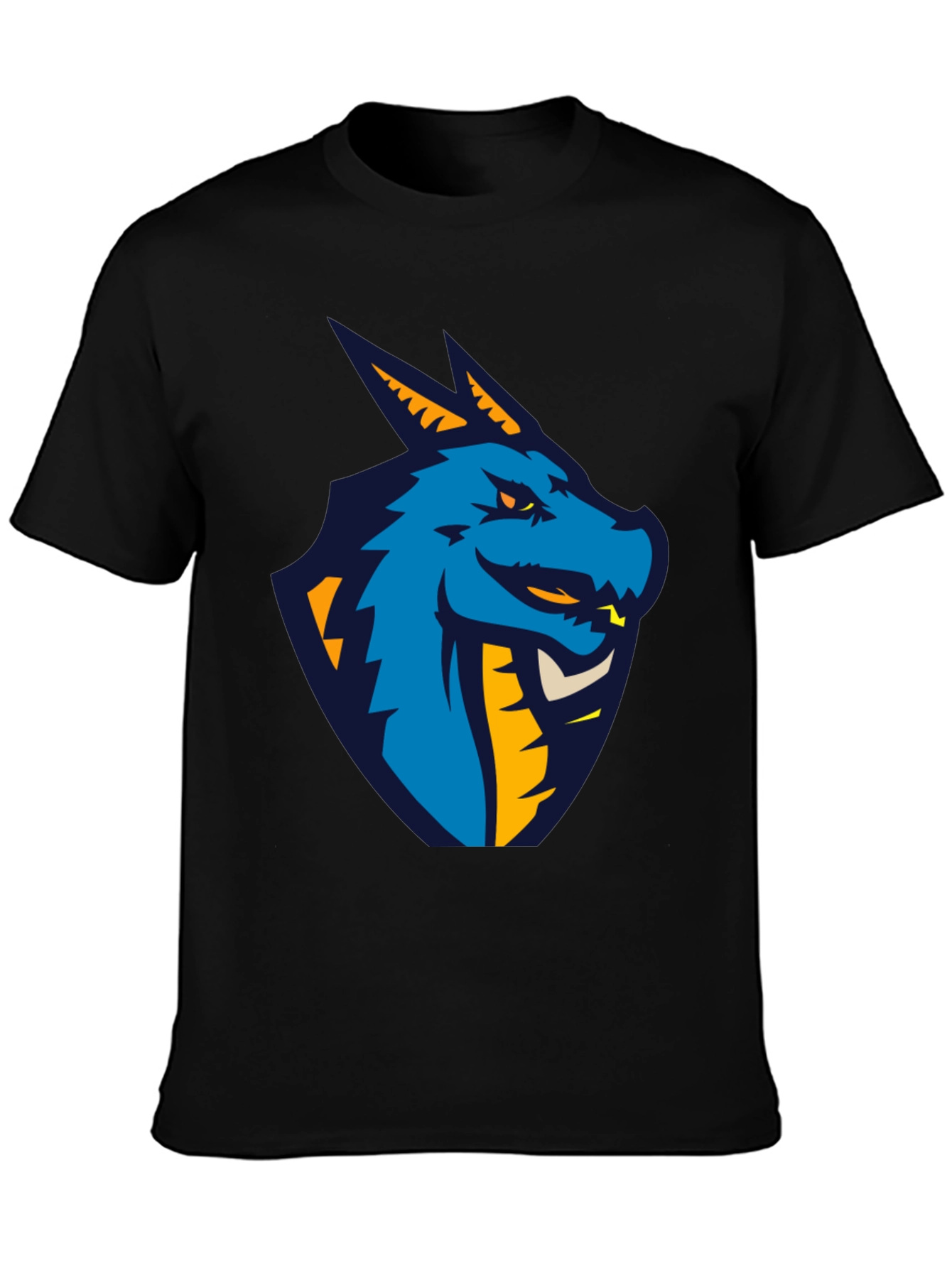 Dragon Graphic Black T-Shirt - Cool Design