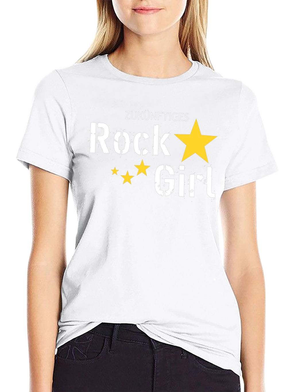 Future Rock Girl T-Shirt - Black