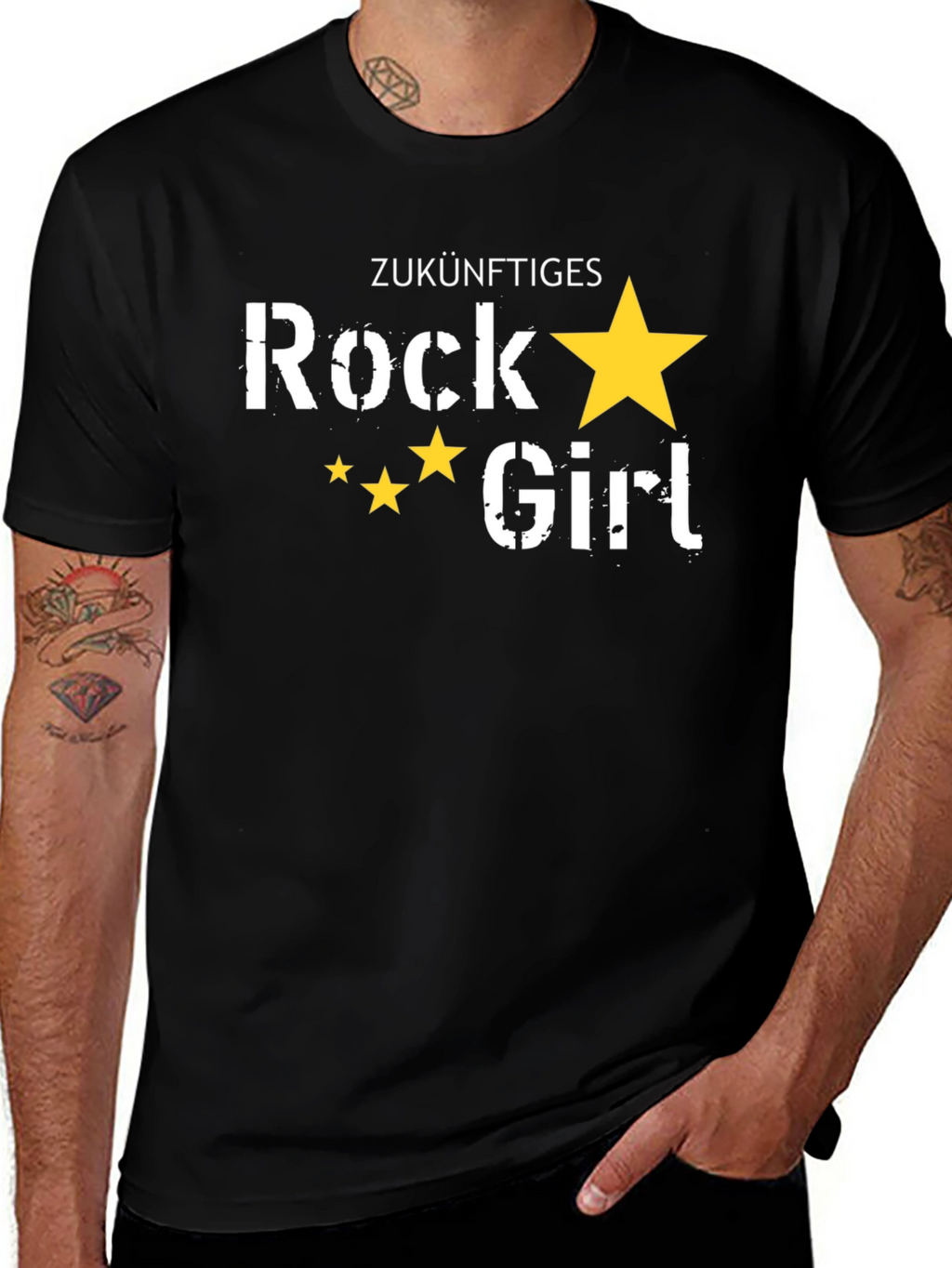 Future Rock Girl T-Shirt - Black