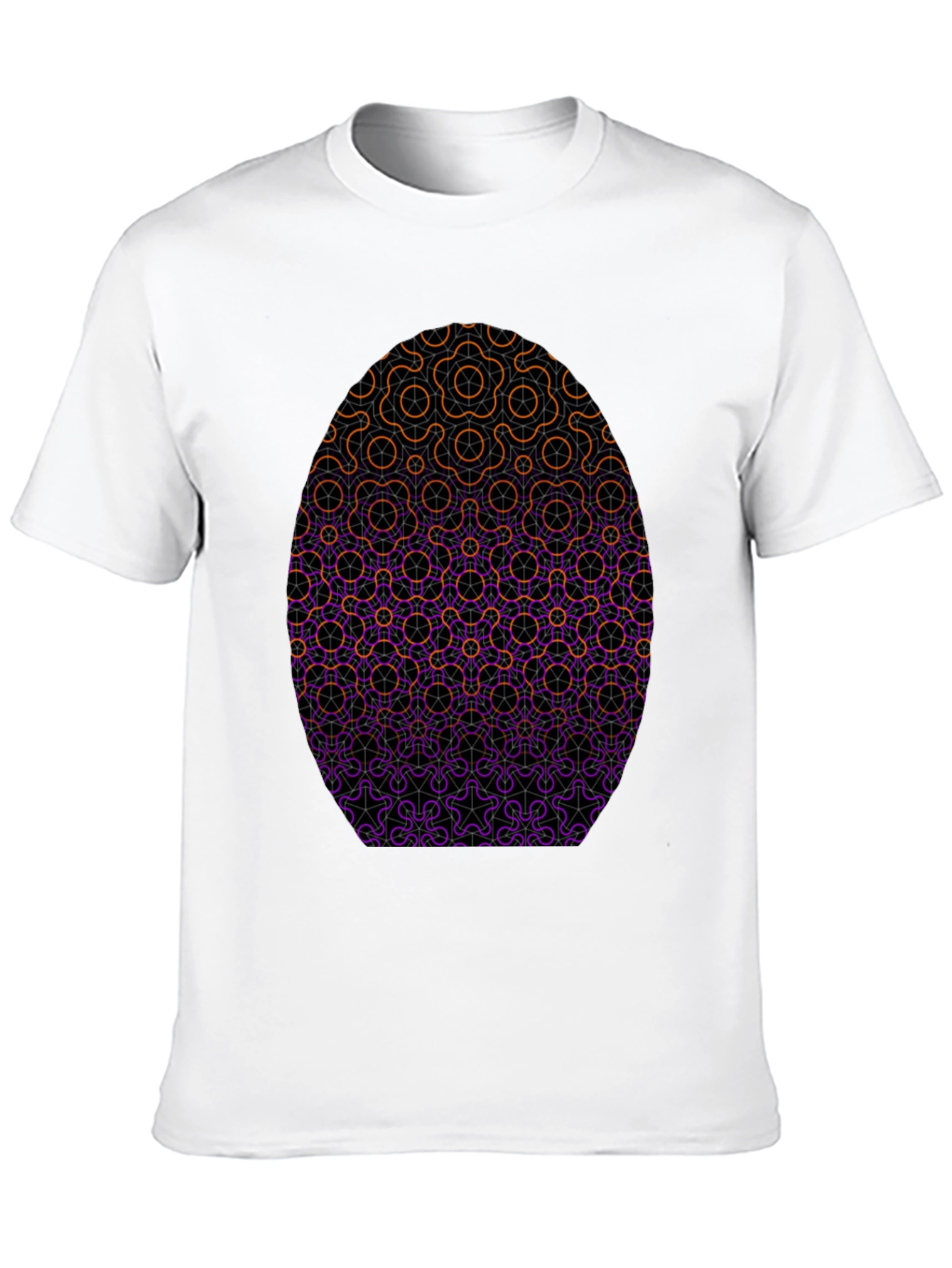 Geometric Egg Graphic Tee - Stylish Casual Wear