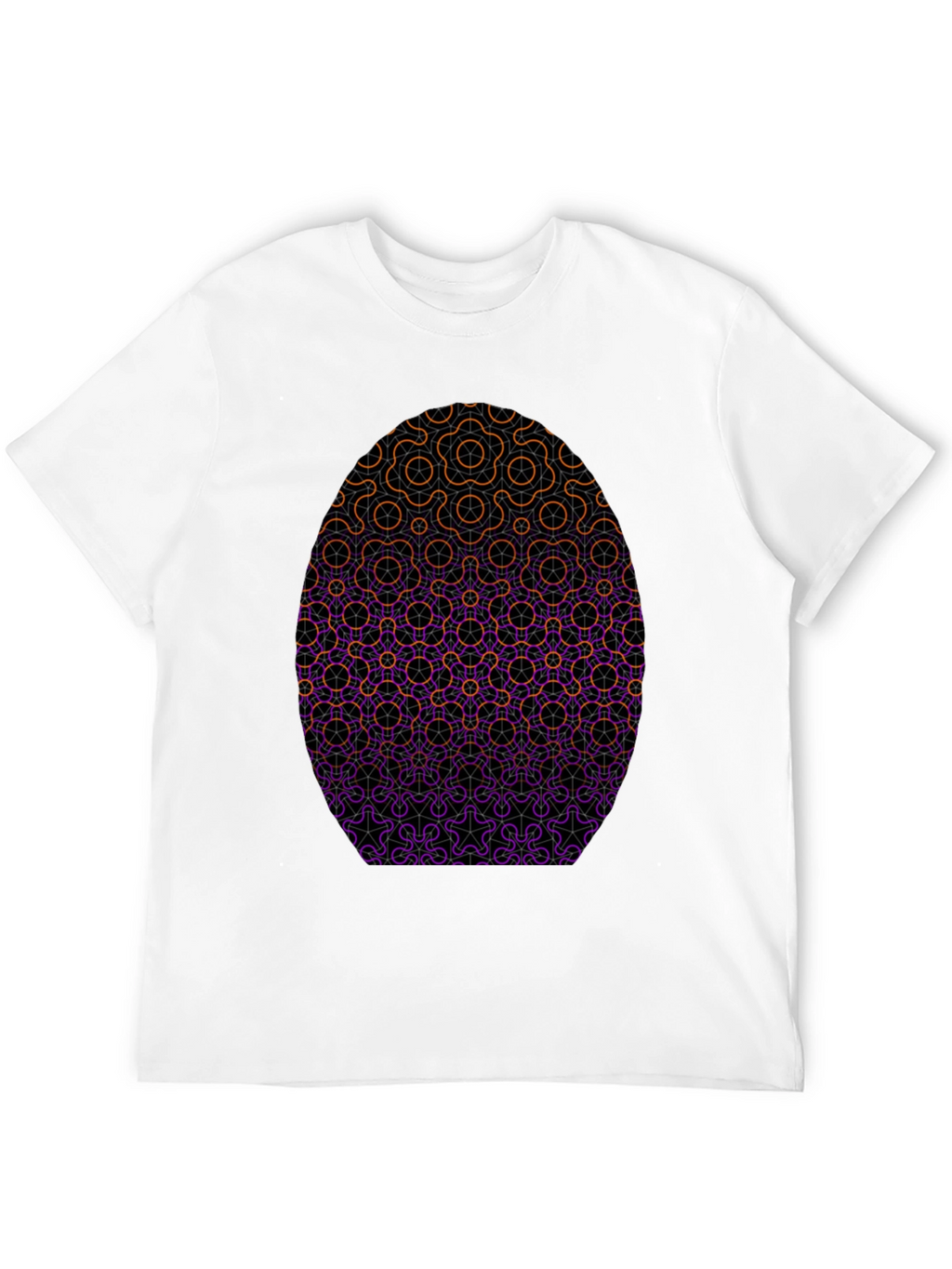 Geometric Egg Graphic Tee - Stylish Casual Wear