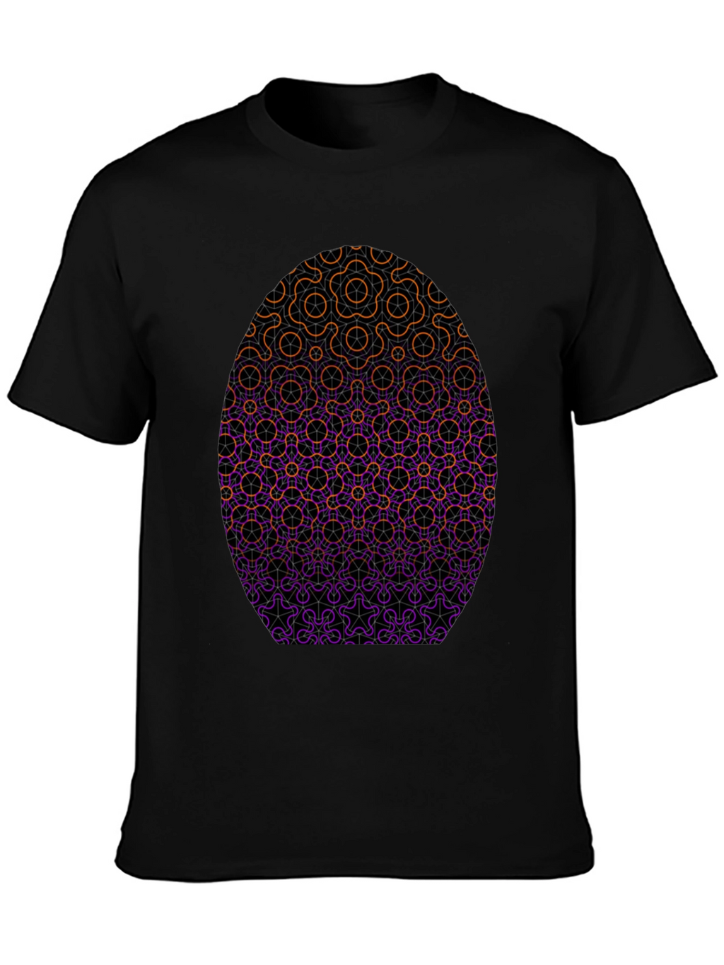 Geometric Egg Graphic Tee - Stylish Casual Wear