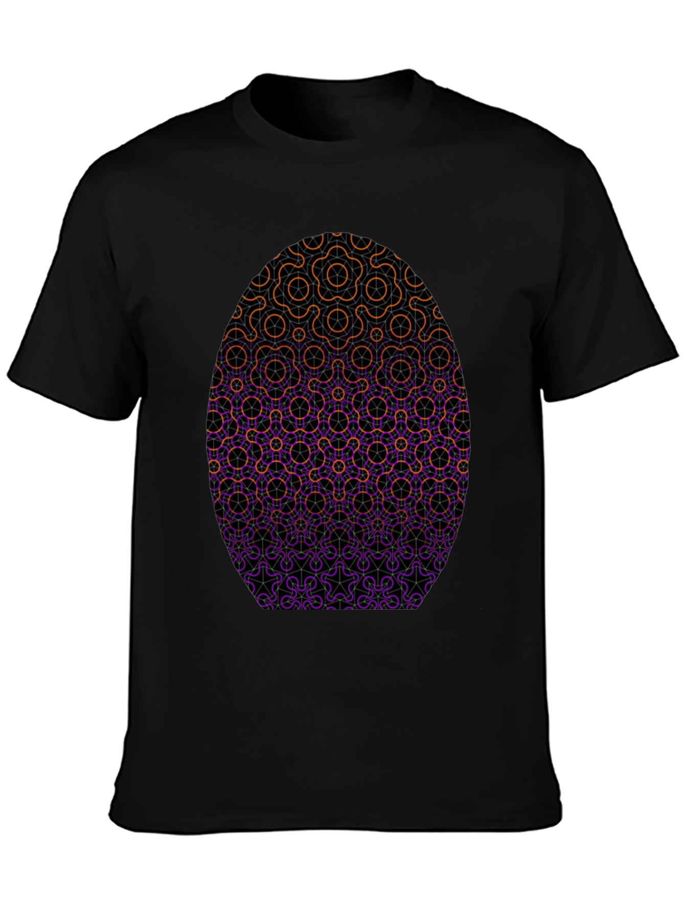 Geometric Egg Graphic Tee - Stylish Casual Wear
