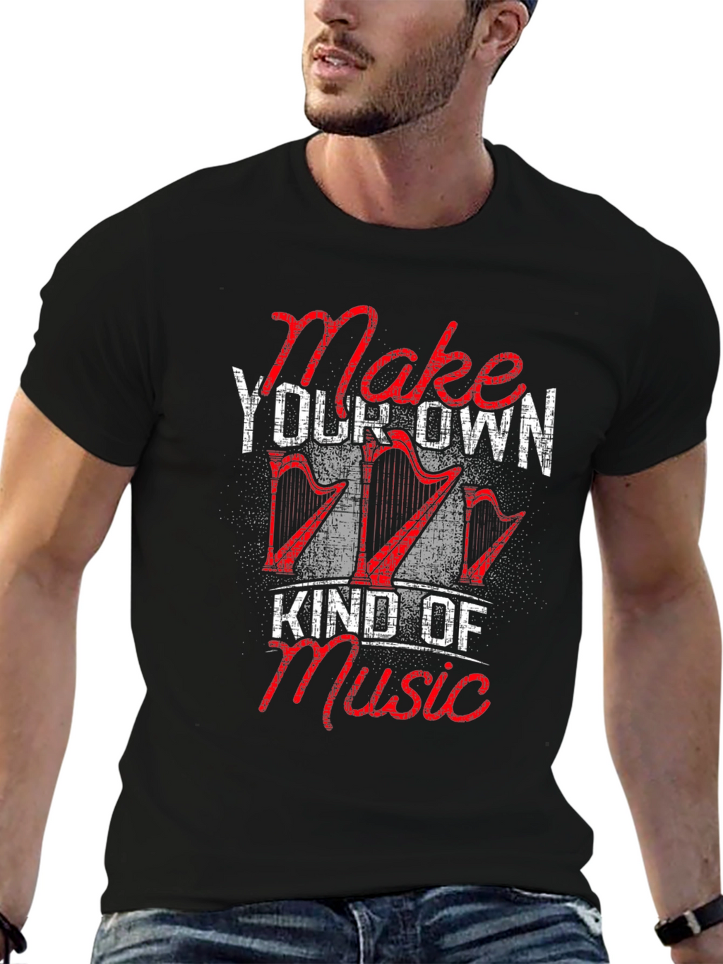 Make Your Own Music Graphic T-Shirt