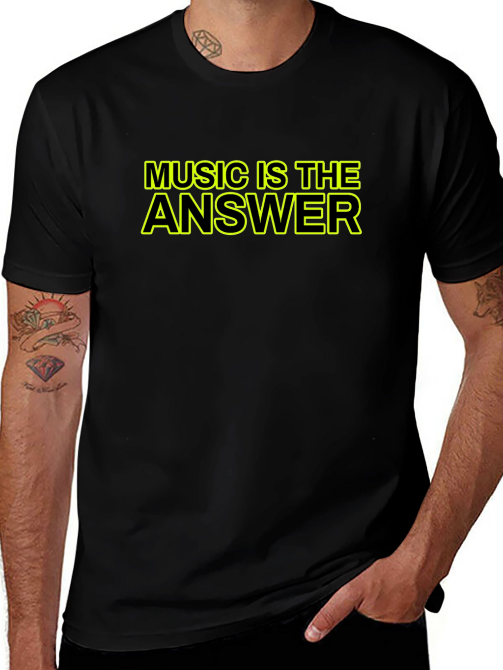 Music is The Answer Graphic Tee