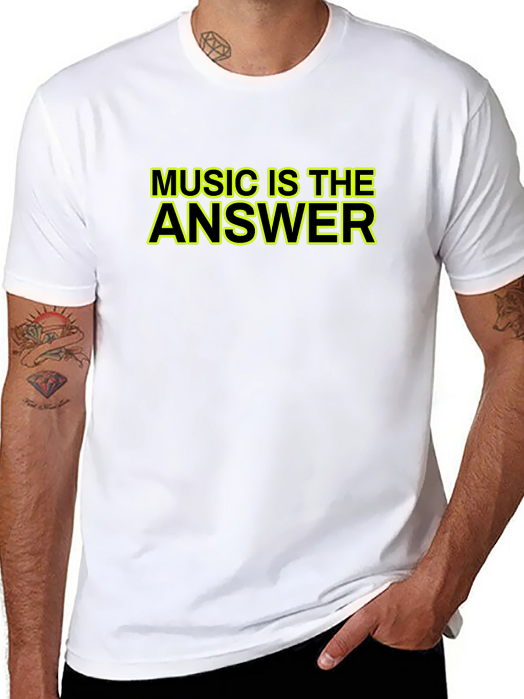 Music is The Answer Graphic Tee